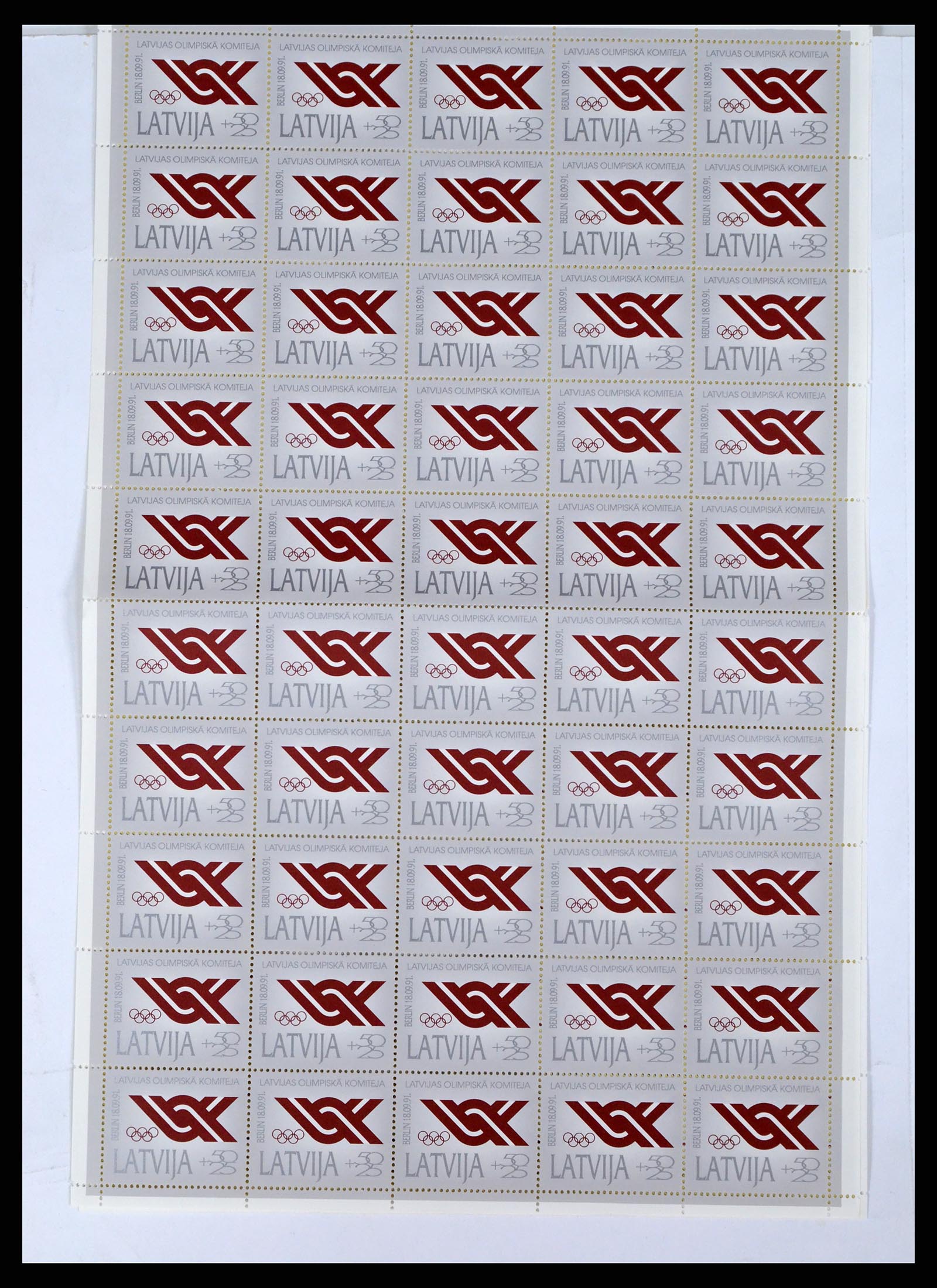37312 012 - Postzegelverzameling 37312 Letland en Litouwen 1990-2000.