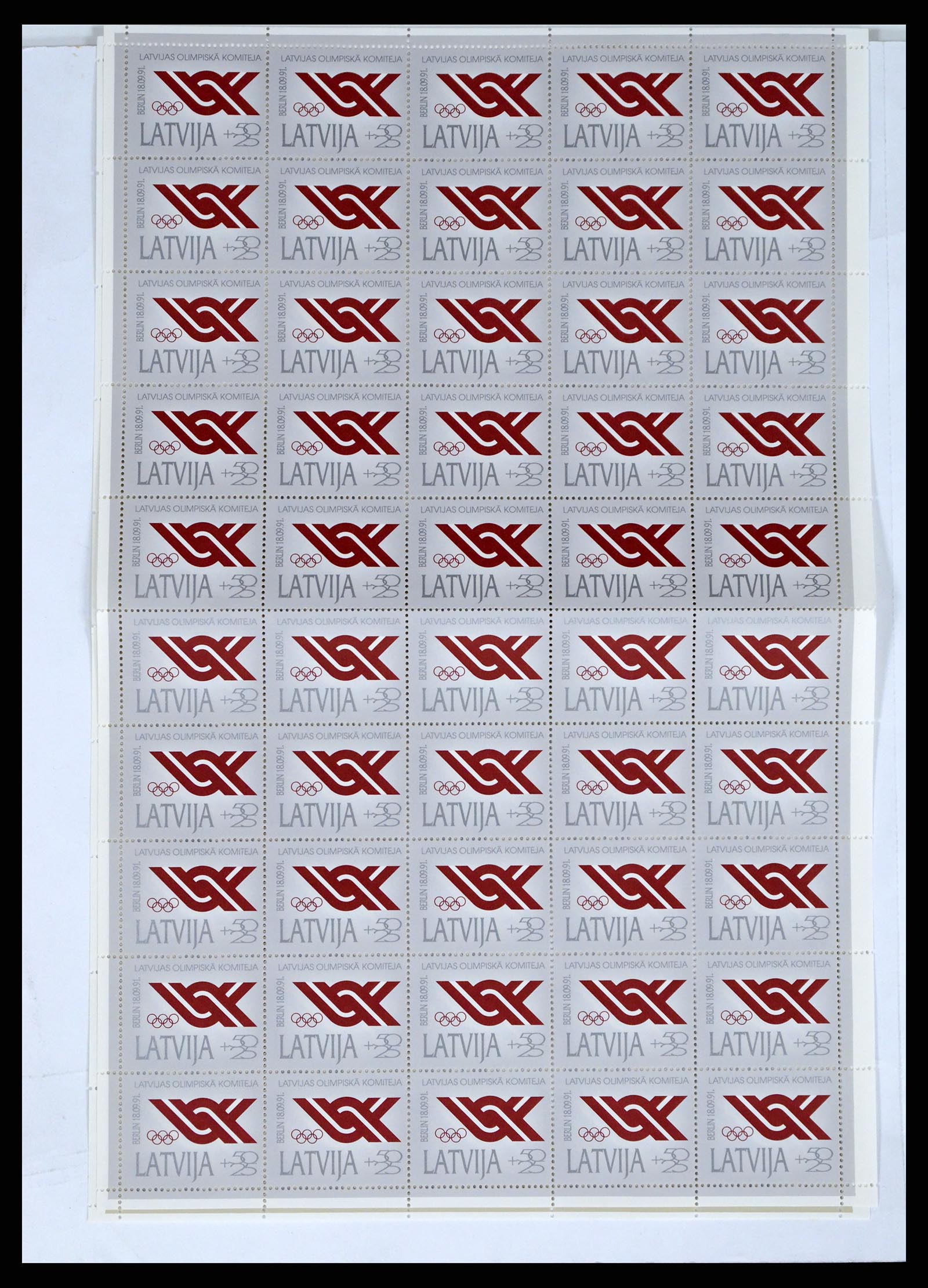37312 015 - Postzegelverzameling 37312 Letland en Litouwen 1990-2000.