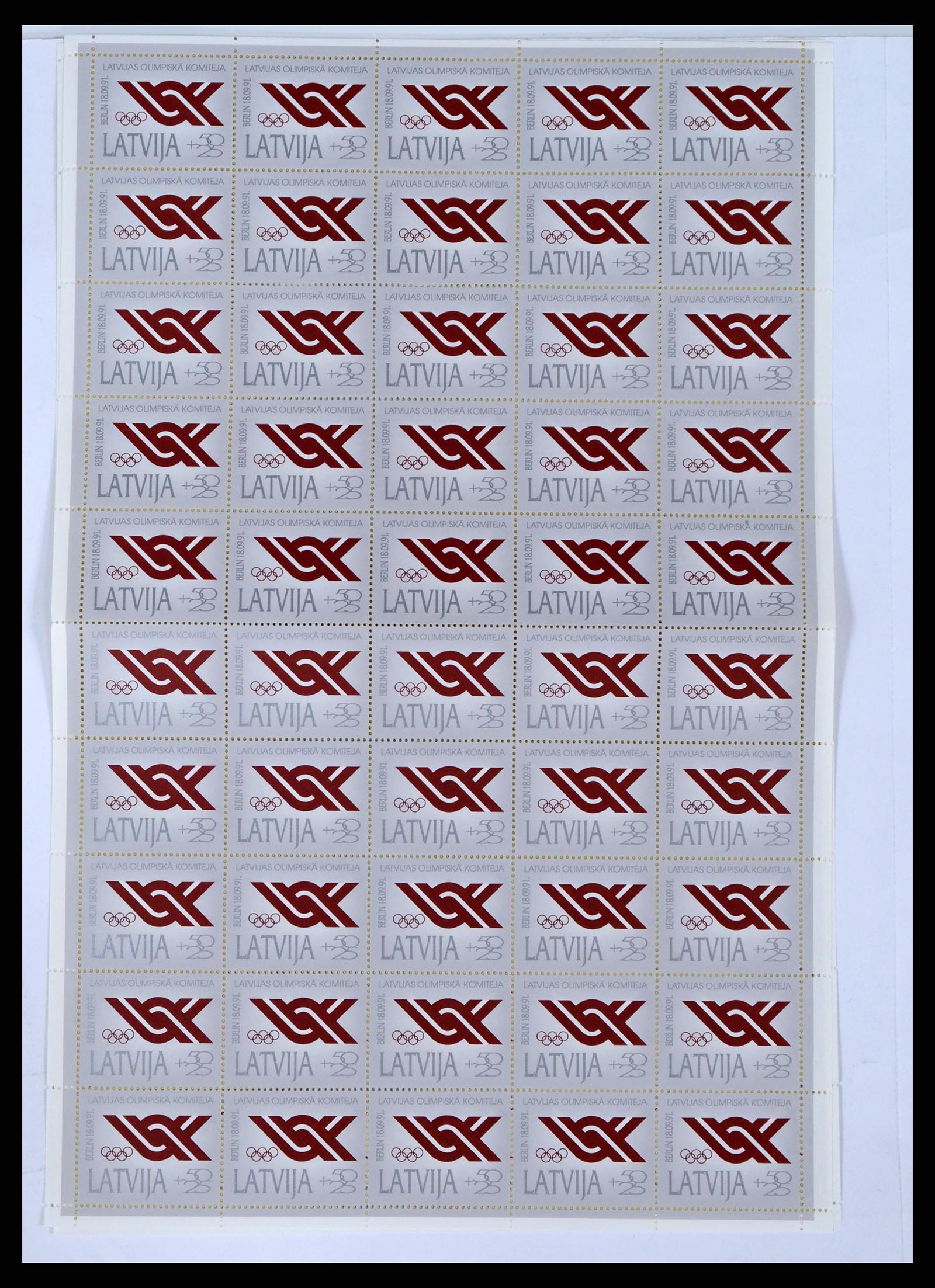 37312 018 - Postzegelverzameling 37312 Letland en Litouwen 1990-2000.