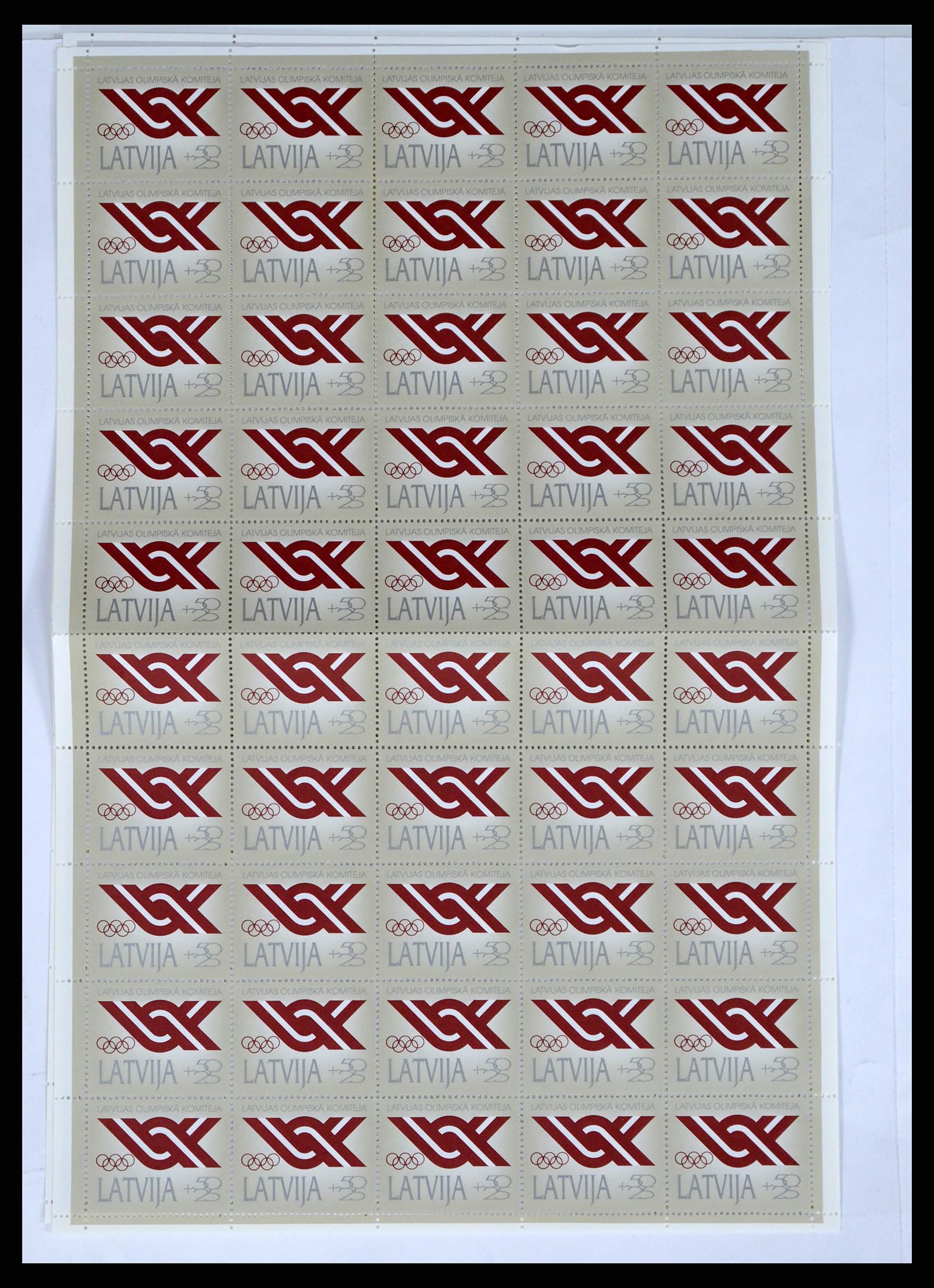 37312 019 - Postzegelverzameling 37312 Letland en Litouwen 1990-2000.