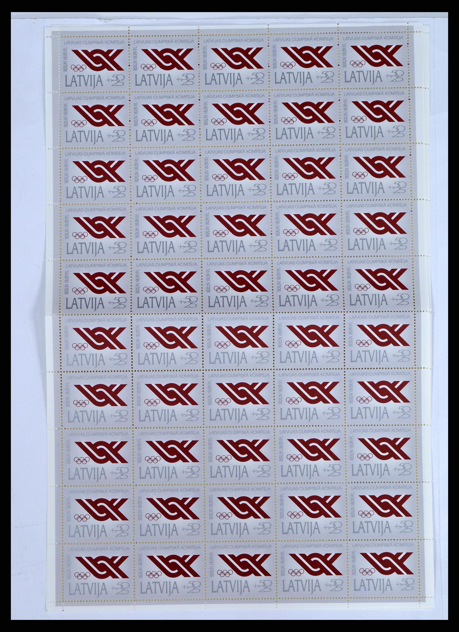 37312 021 - Postzegelverzameling 37312 Letland en Litouwen 1990-2000.