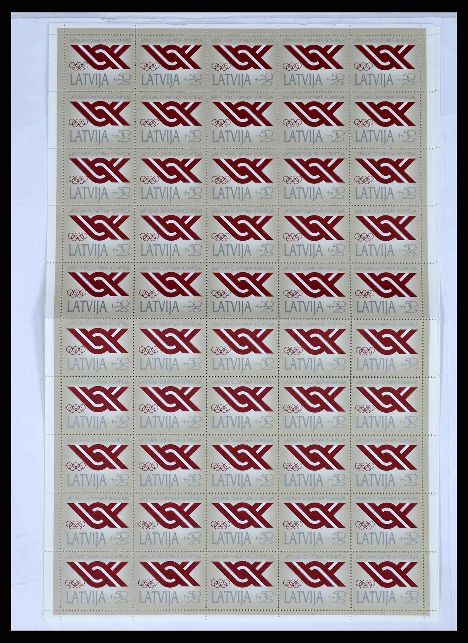 37312 022 - Postzegelverzameling 37312 Letland en Litouwen 1990-2000.