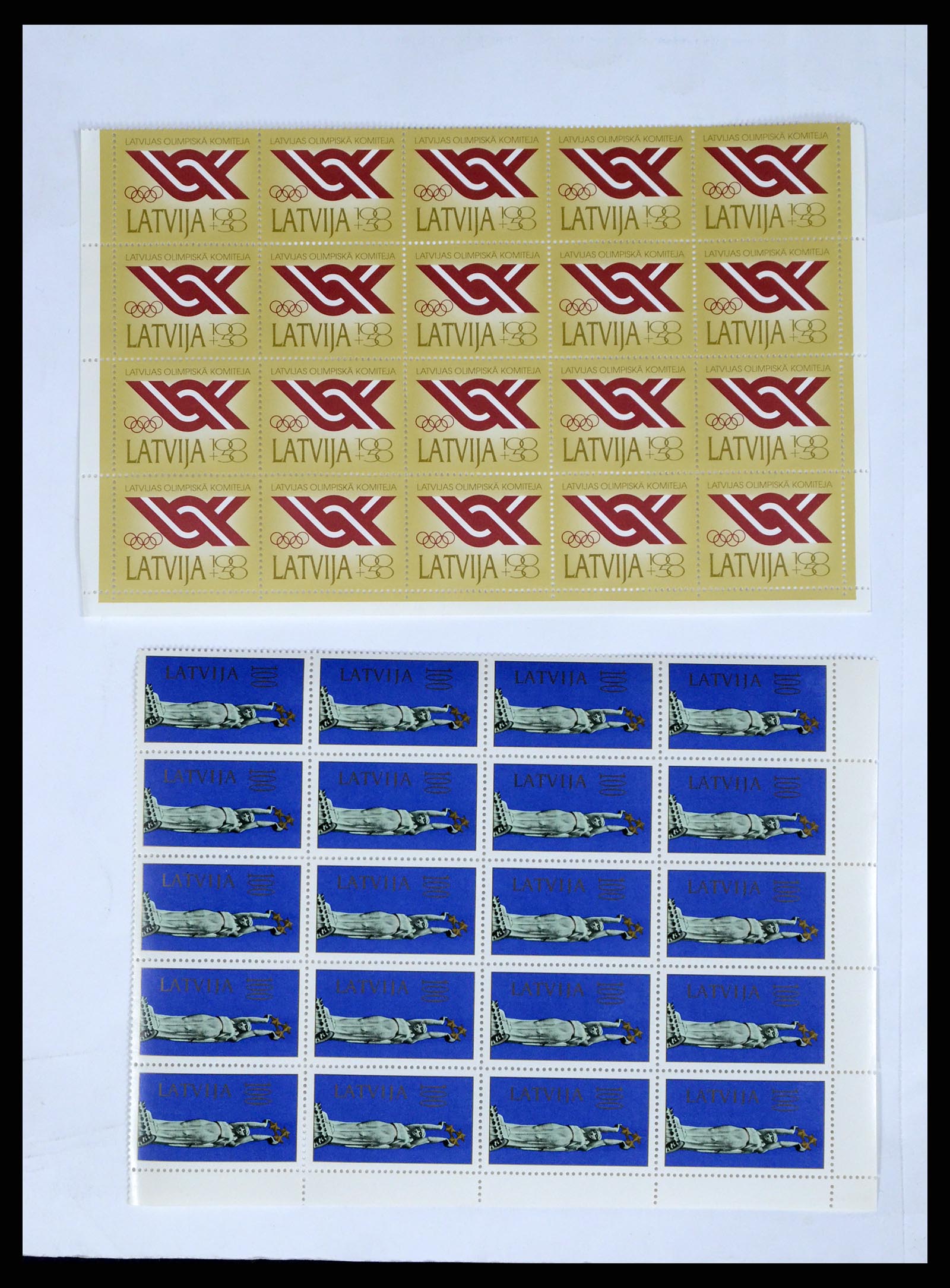 37312 024 - Postzegelverzameling 37312 Letland en Litouwen 1990-2000.