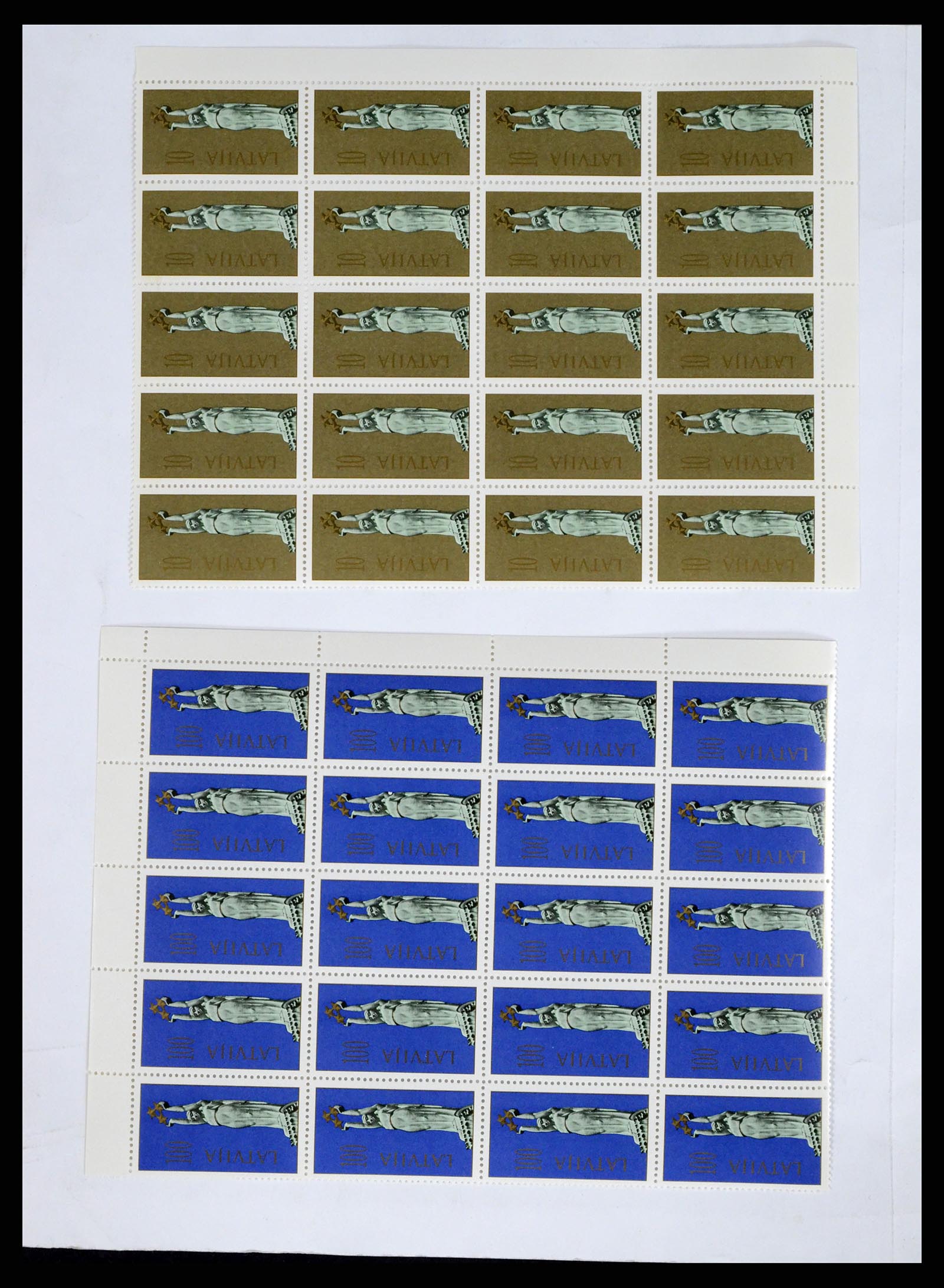 37312 030 - Postzegelverzameling 37312 Letland en Litouwen 1990-2000.