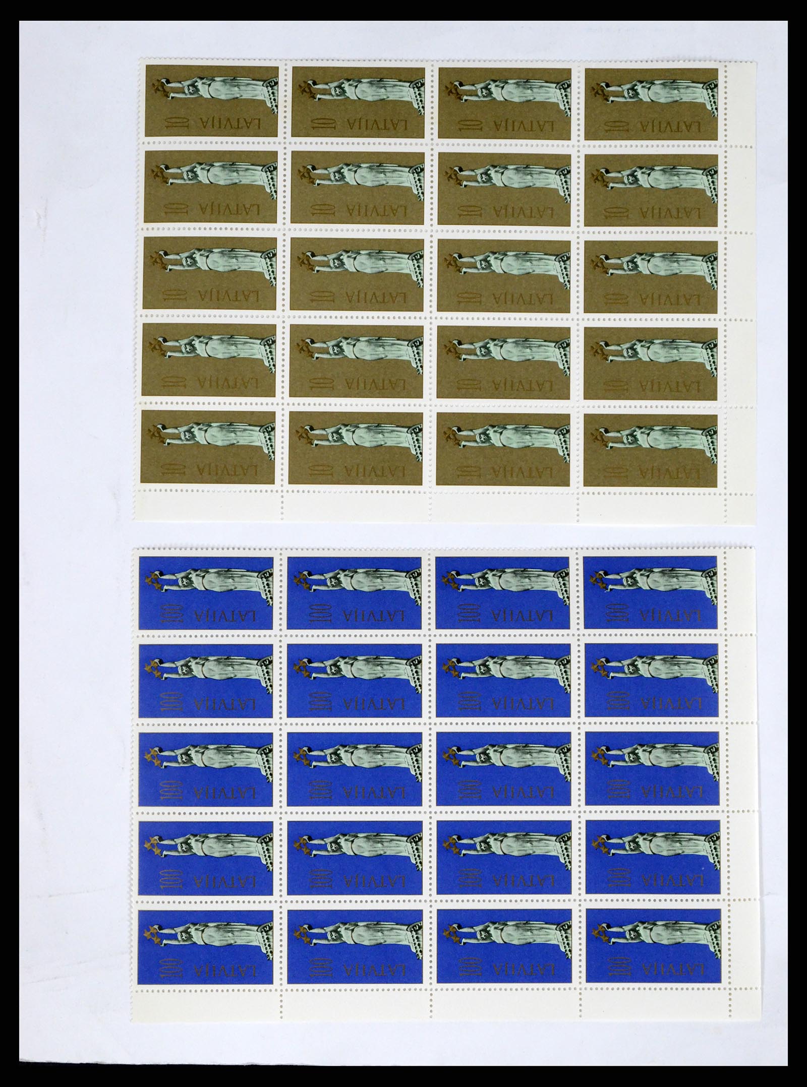 37312 033 - Postzegelverzameling 37312 Letland en Litouwen 1990-2000.