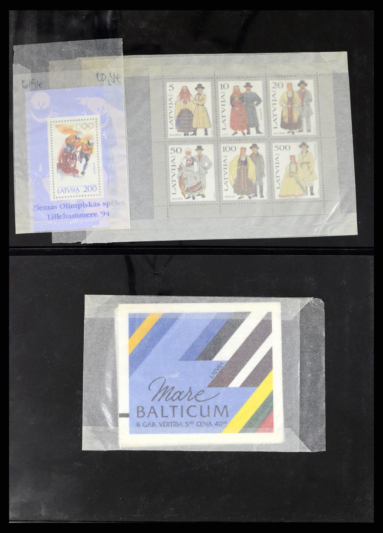 37312 037 - Postzegelverzameling 37312 Letland en Litouwen 1990-2000.