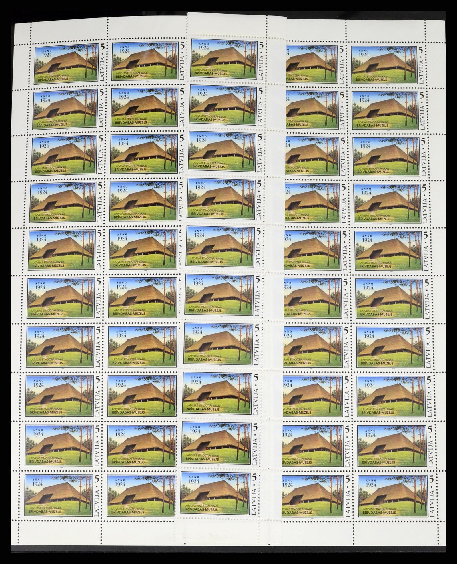 37312 038 - Postzegelverzameling 37312 Letland en Litouwen 1990-2000.