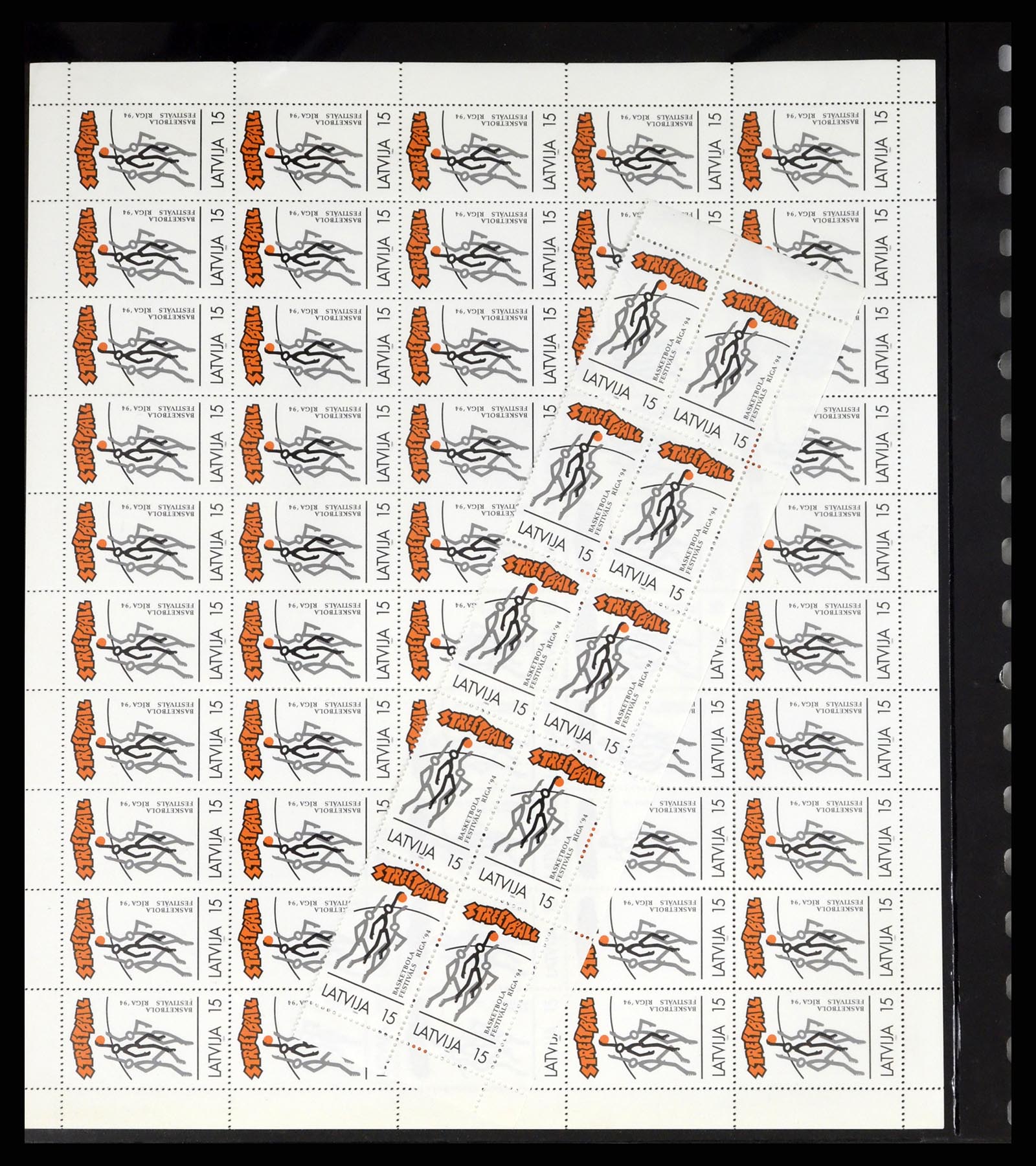37312 039 - Postzegelverzameling 37312 Letland en Litouwen 1990-2000.