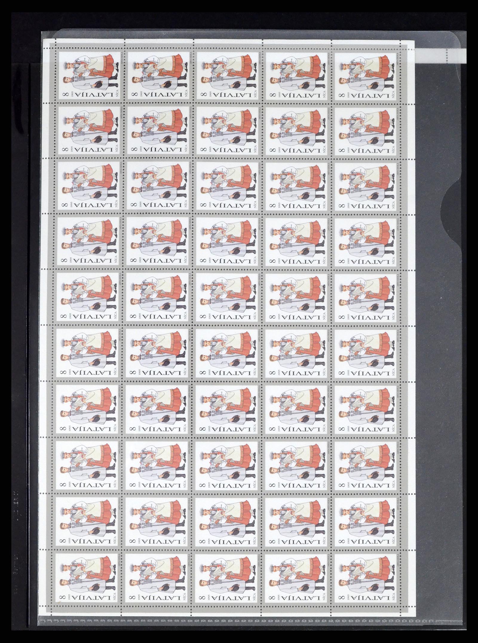 37312 046 - Postzegelverzameling 37312 Letland en Litouwen 1990-2000.