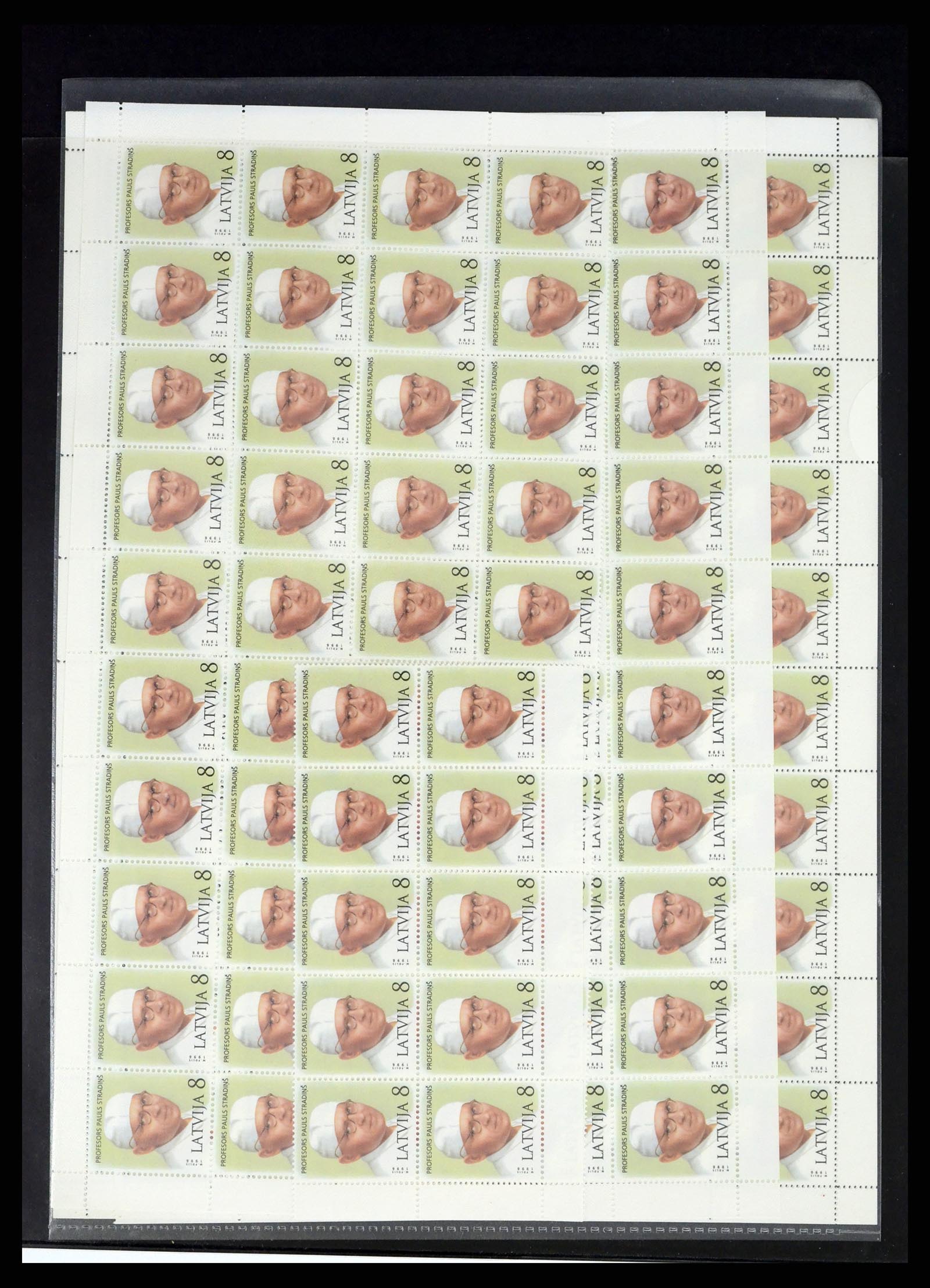 37312 050 - Postzegelverzameling 37312 Letland en Litouwen 1990-2000.