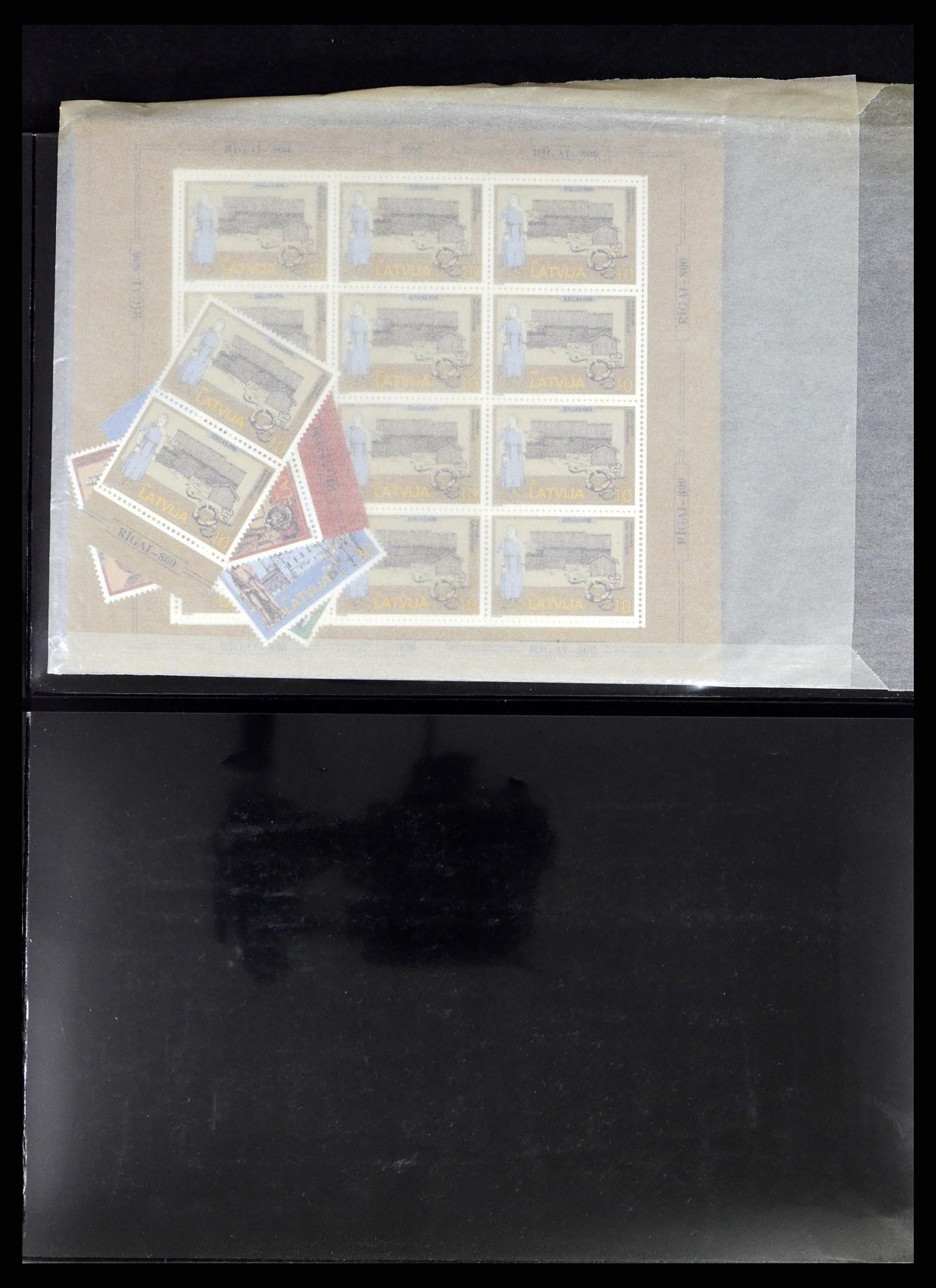 37312 070 - Postzegelverzameling 37312 Letland en Litouwen 1990-2000.