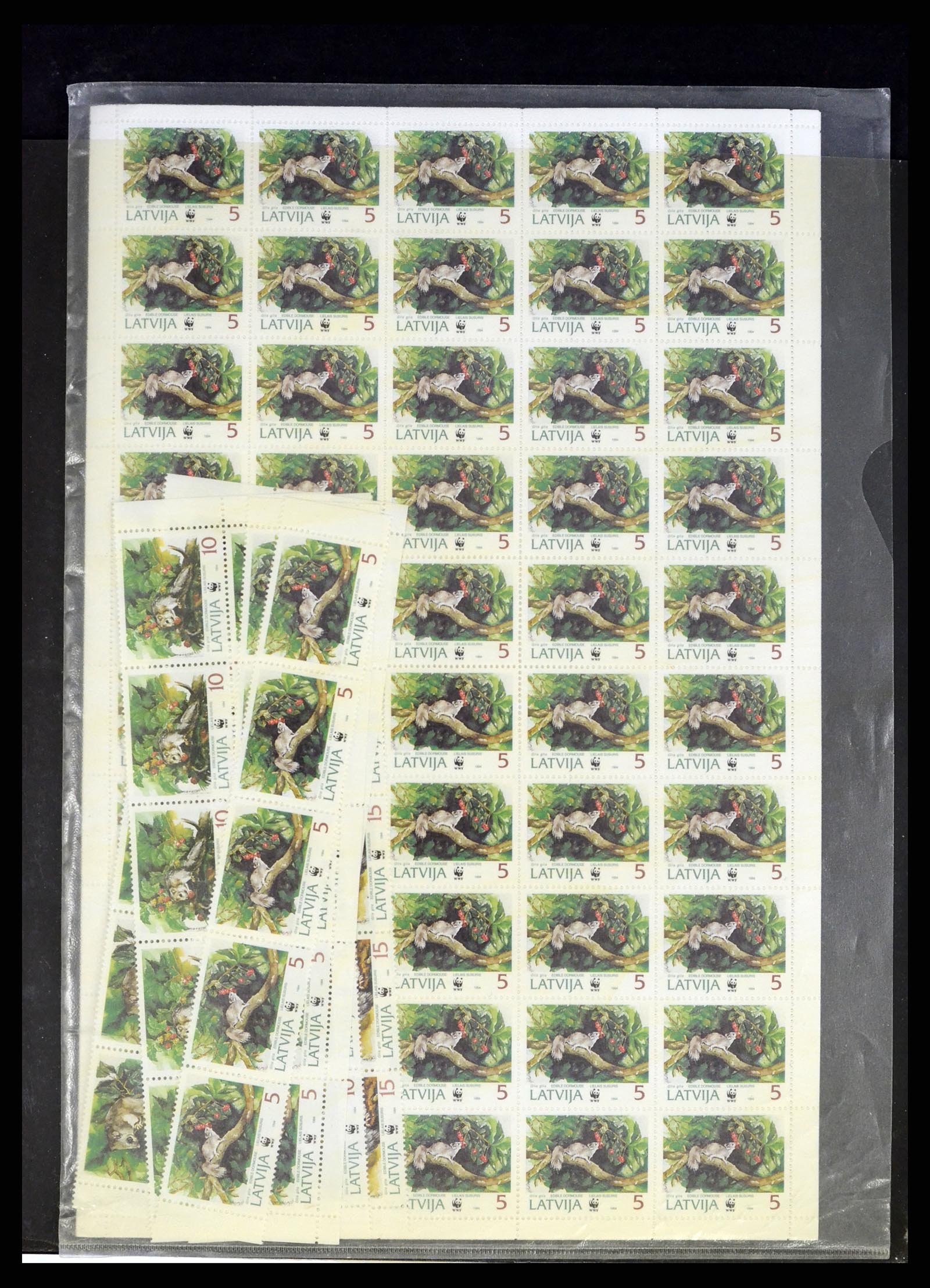 37312 077 - Postzegelverzameling 37312 Letland en Litouwen 1990-2000.