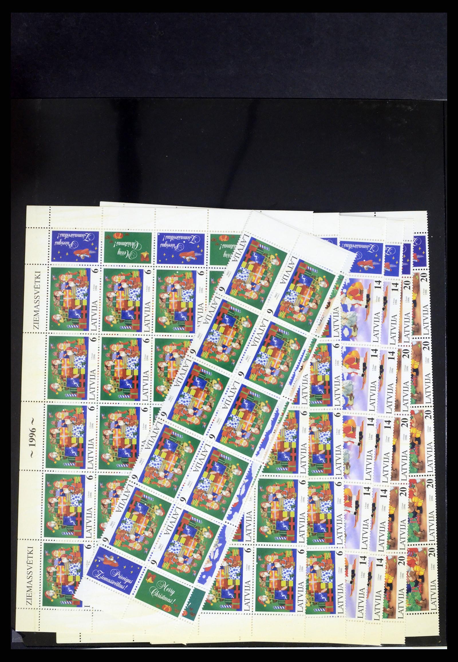 37312 079 - Postzegelverzameling 37312 Letland en Litouwen 1990-2000.