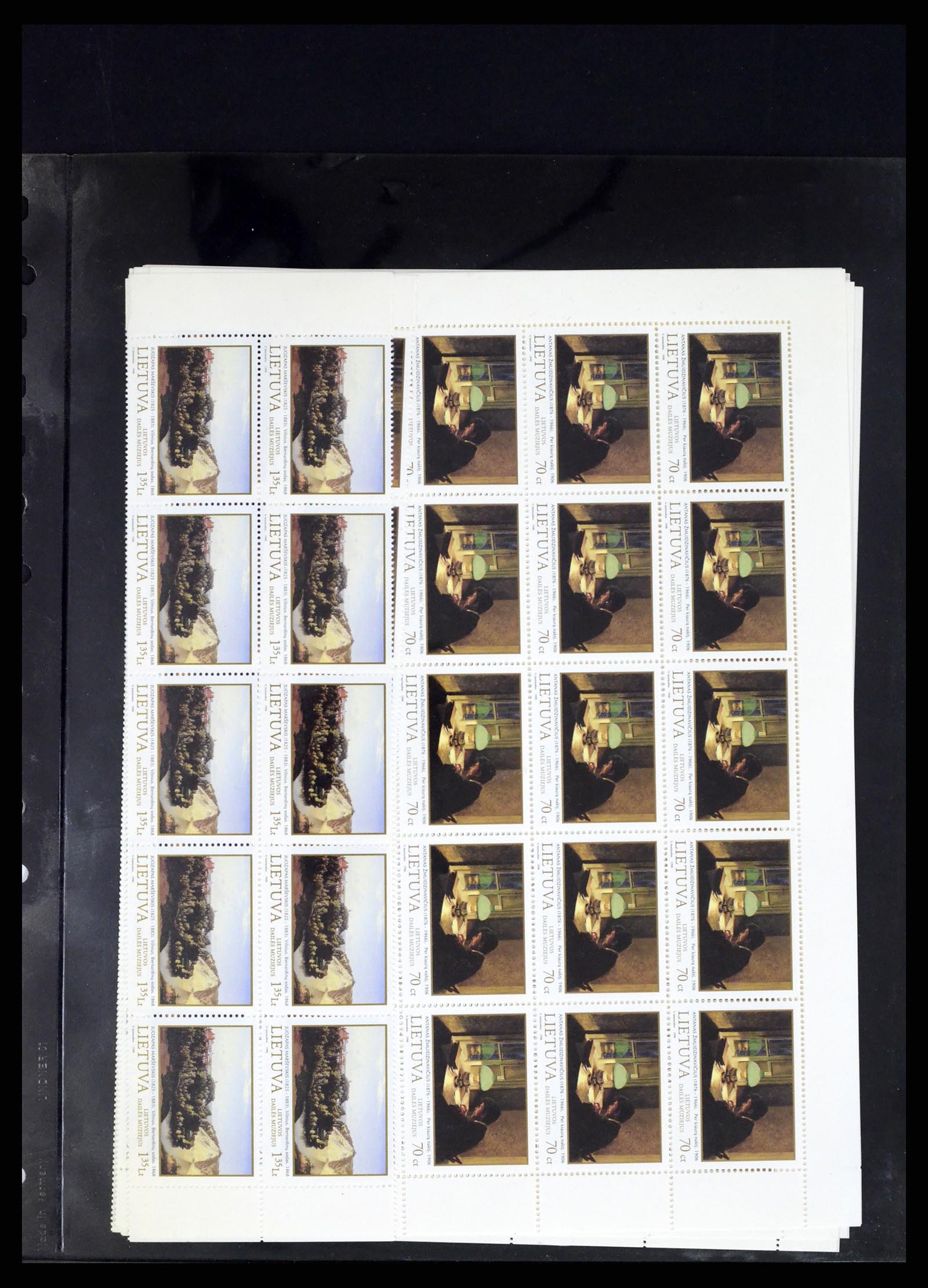 37312 080 - Postzegelverzameling 37312 Letland en Litouwen 1990-2000.