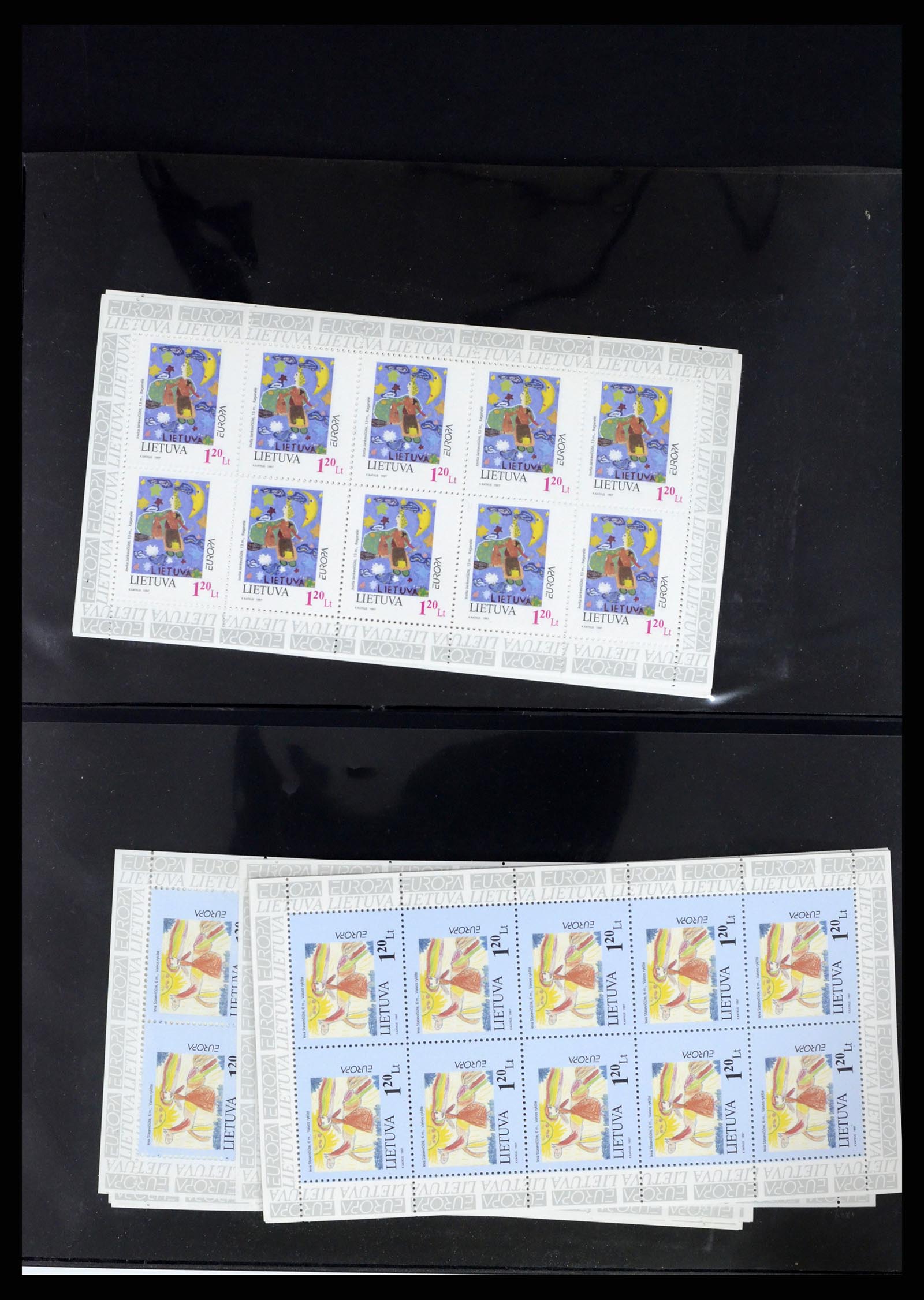 37312 086 - Postzegelverzameling 37312 Letland en Litouwen 1990-2000.