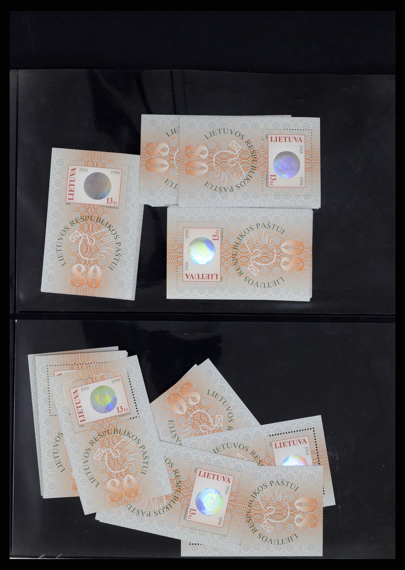 37312 092 - Postzegelverzameling 37312 Letland en Litouwen 1990-2000.