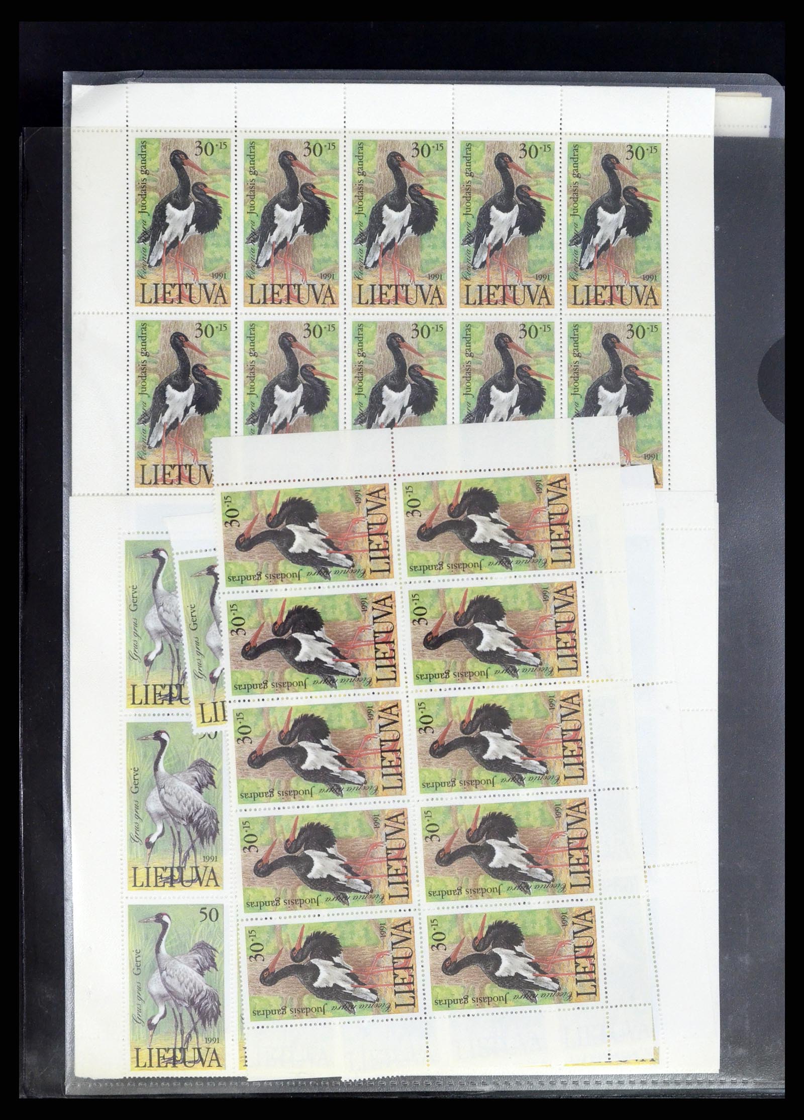 37312 098 - Postzegelverzameling 37312 Letland en Litouwen 1990-2000.