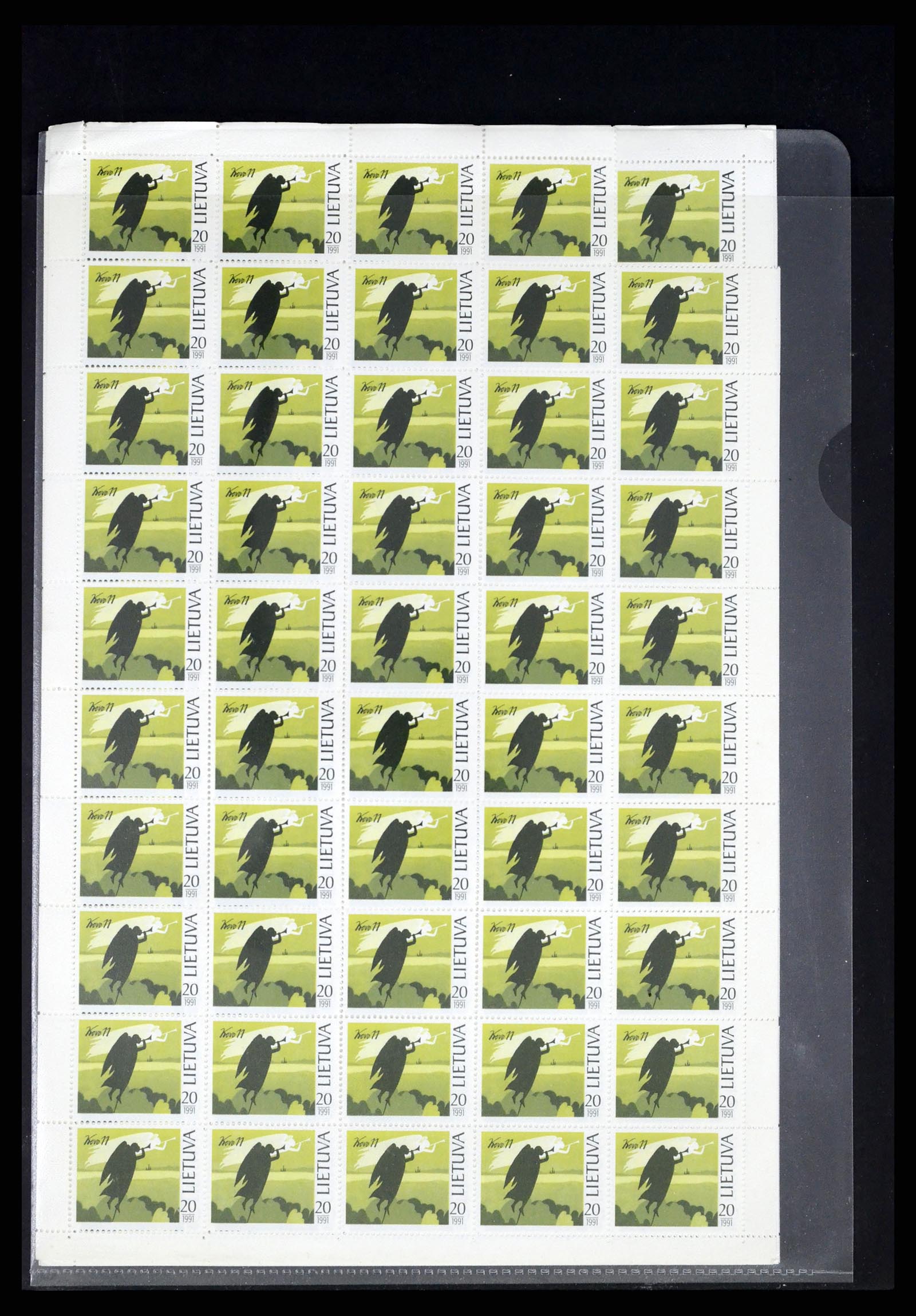 37312 100 - Postzegelverzameling 37312 Letland en Litouwen 1990-2000.