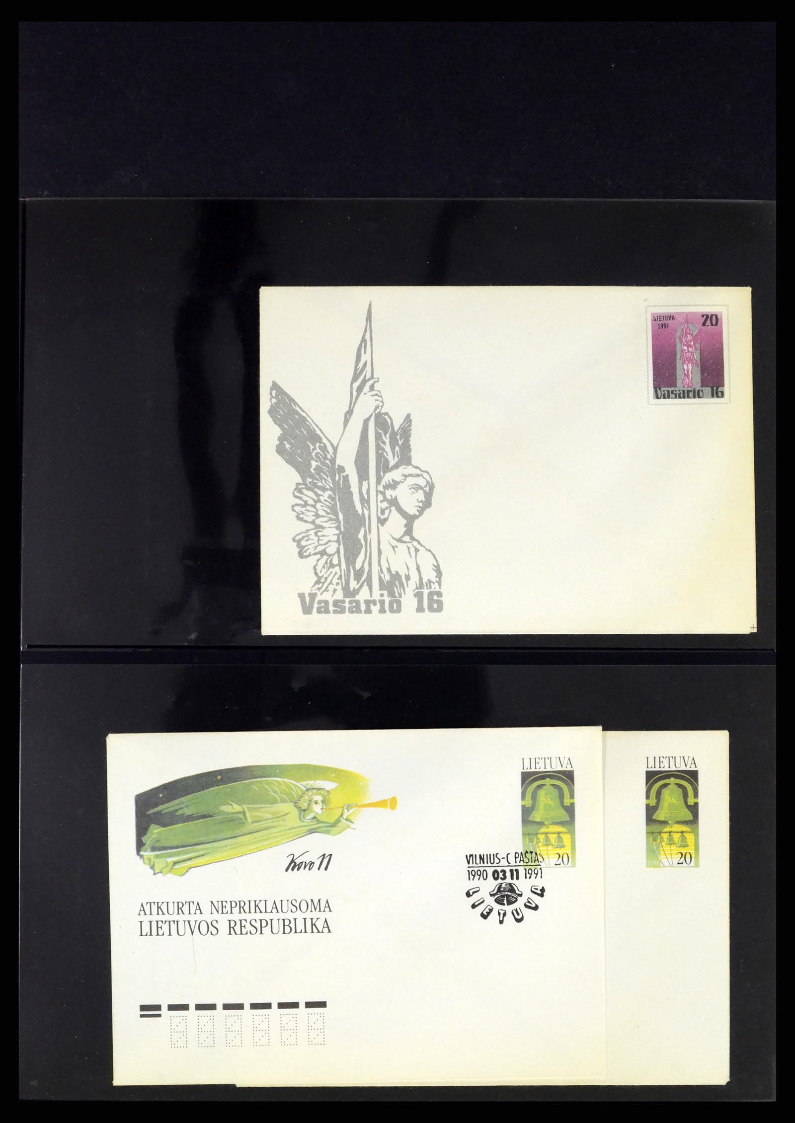 37312 141 - Postzegelverzameling 37312 Letland en Litouwen 1990-2000.