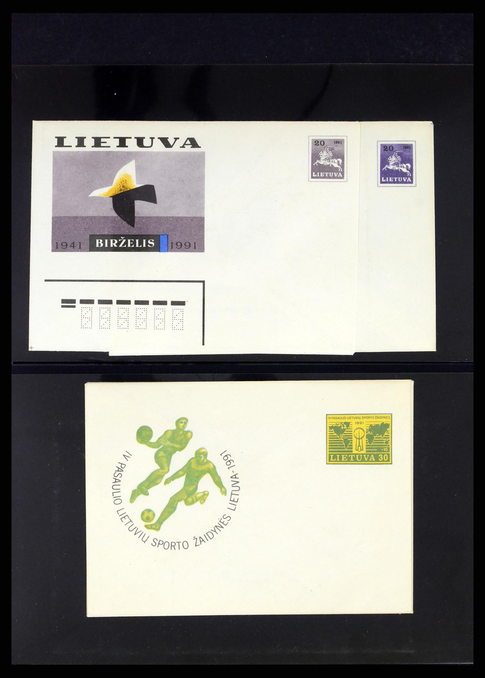 37312 143 - Postzegelverzameling 37312 Letland en Litouwen 1990-2000.