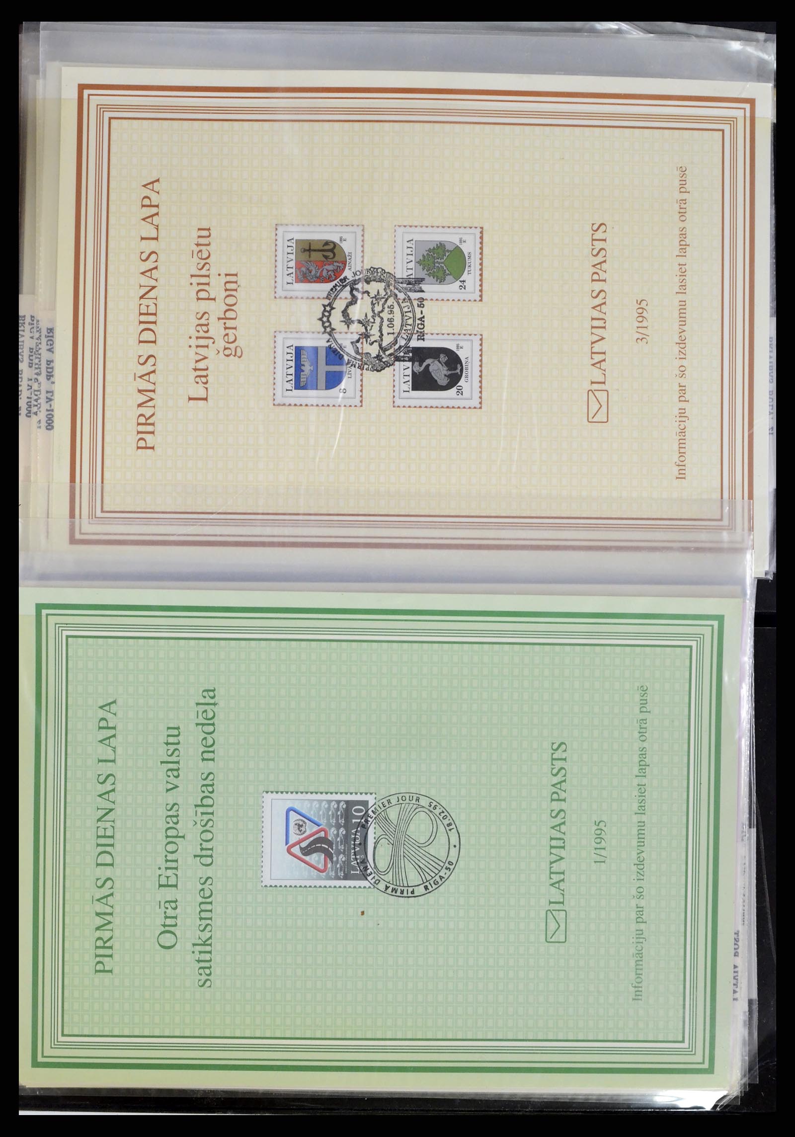 37312 160 - Postzegelverzameling 37312 Letland en Litouwen 1990-2000.