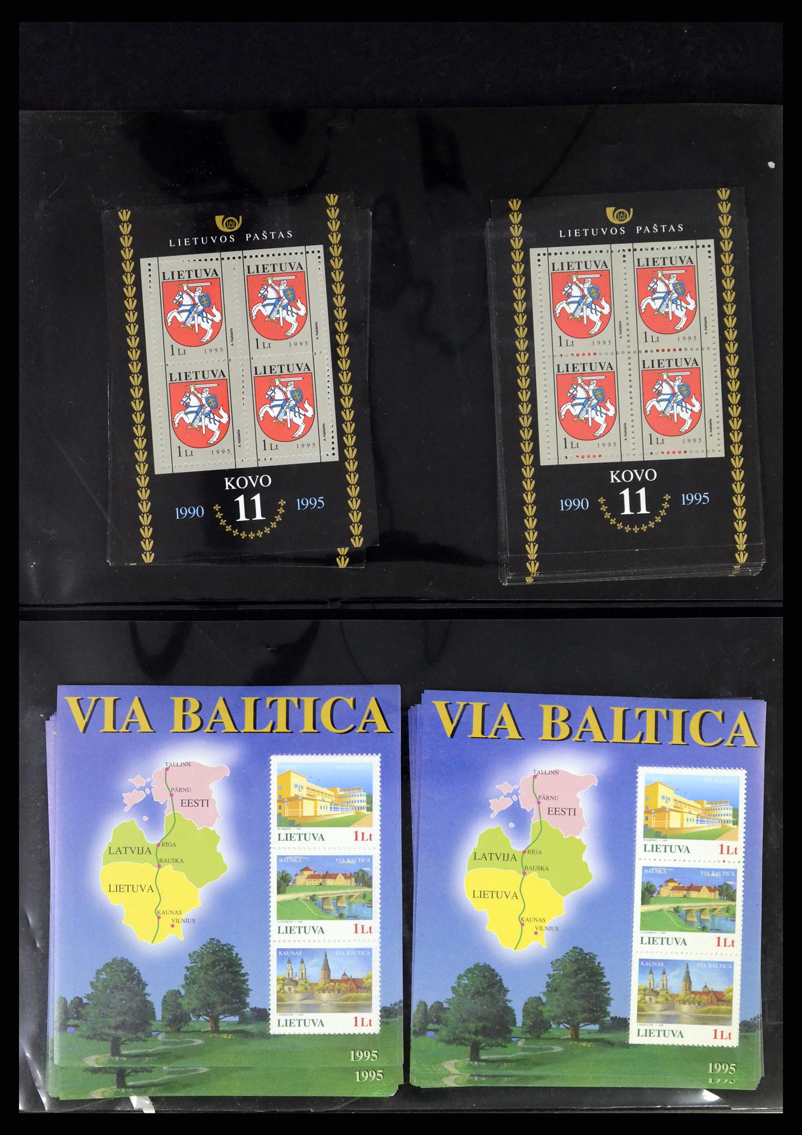 37312 161 - Postzegelverzameling 37312 Letland en Litouwen 1990-2000.