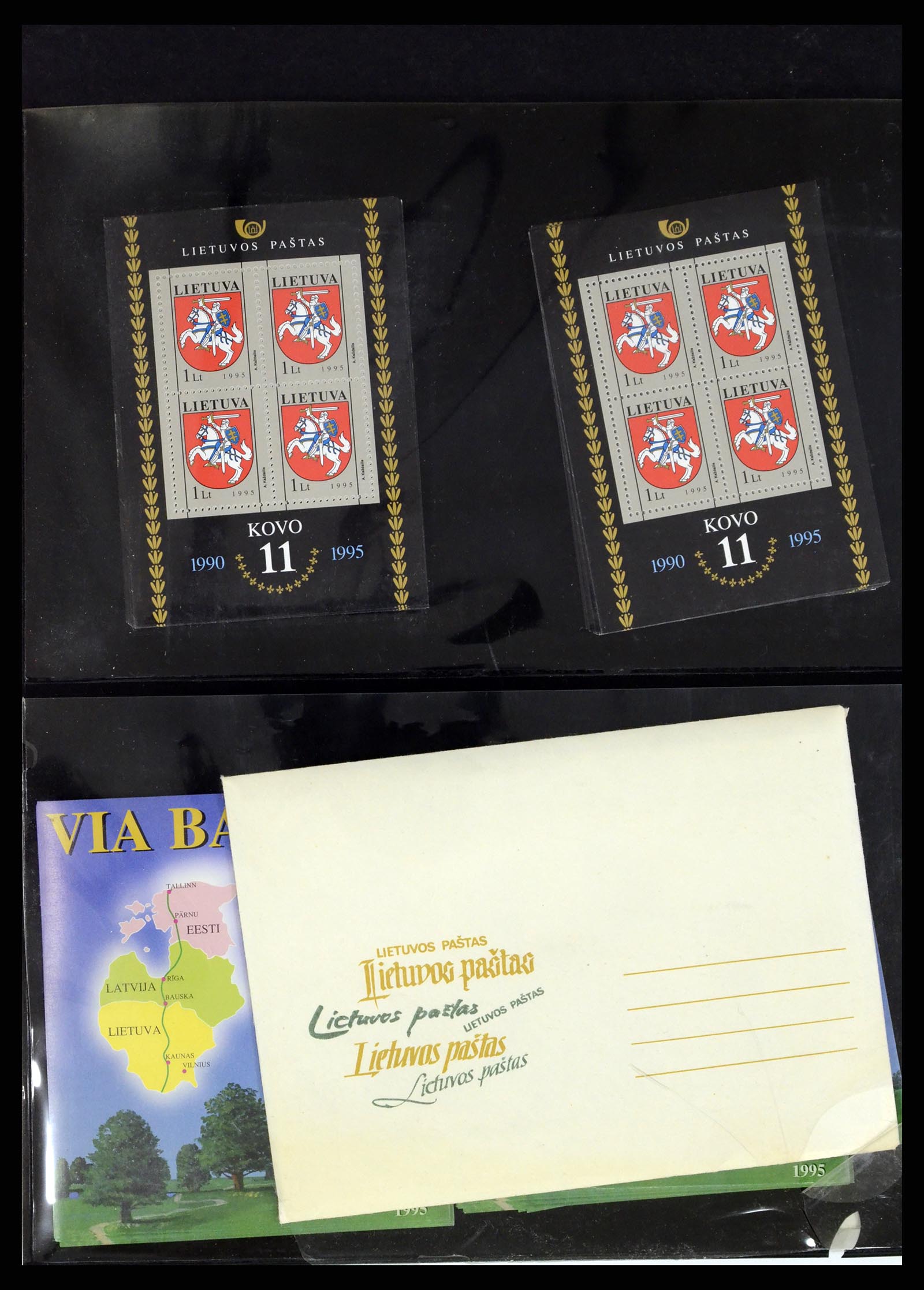 37312 162 - Postzegelverzameling 37312 Letland en Litouwen 1990-2000.