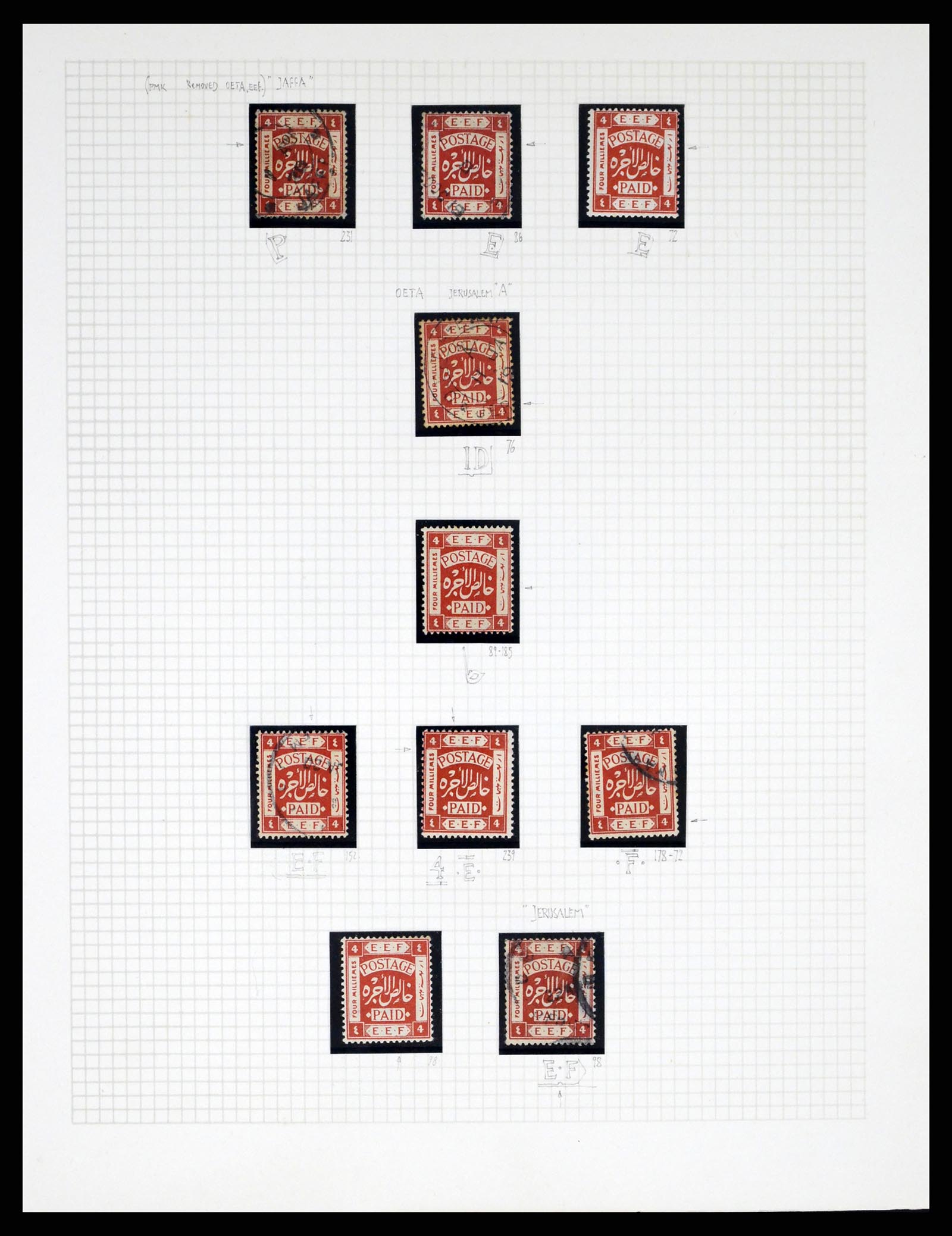 37313 021 - Postzegelverzameling 37313 Palestina 1918-1947.