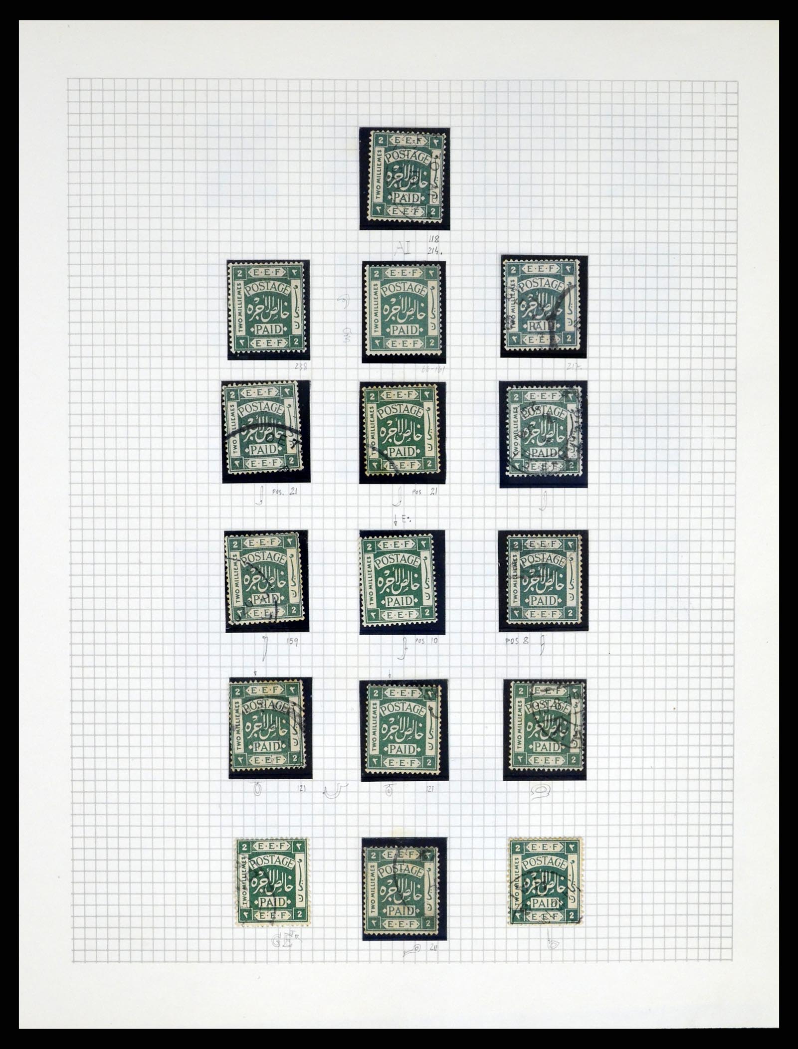 37313 026 - Postzegelverzameling 37313 Palestina 1918-1947.