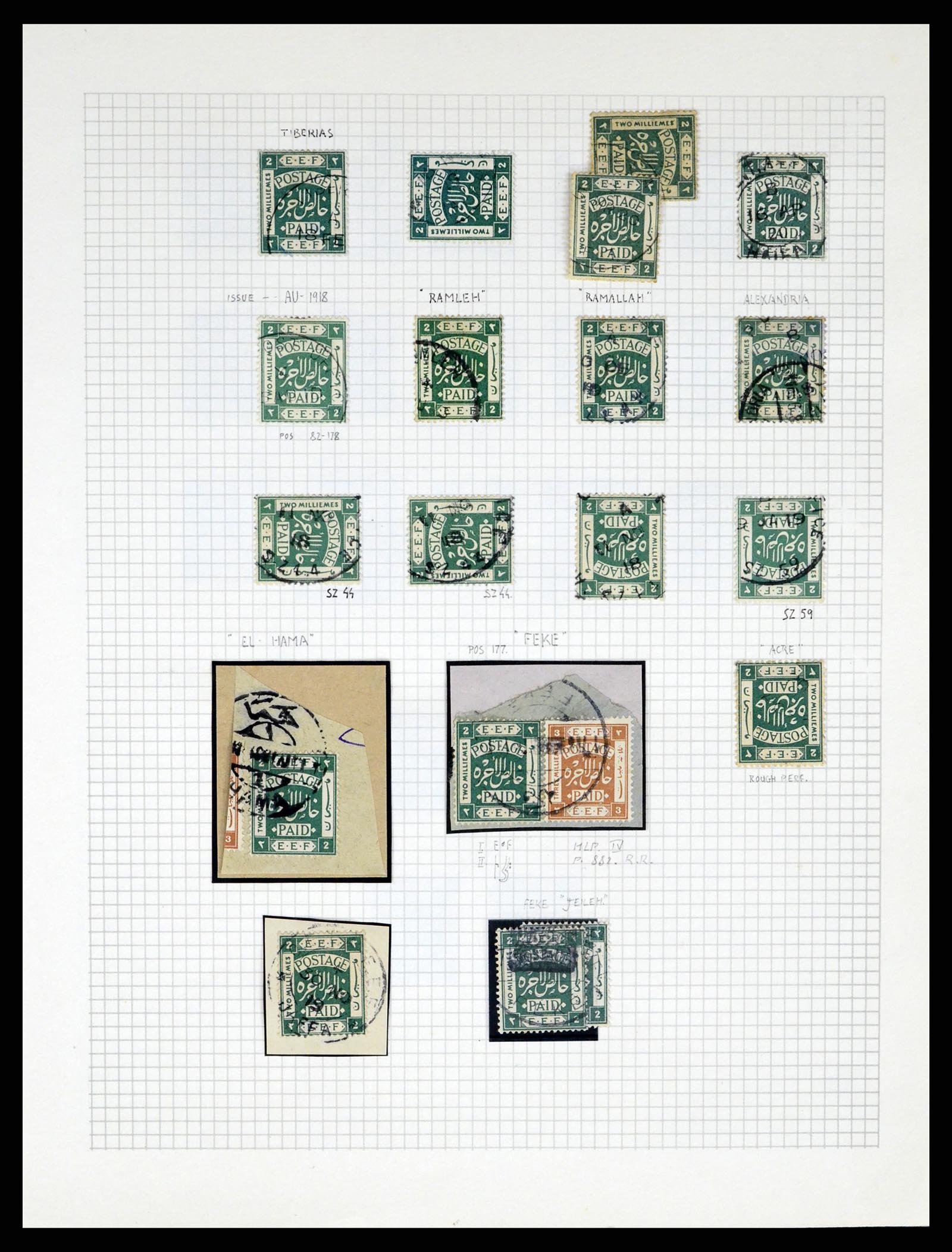 37313 027 - Postzegelverzameling 37313 Palestina 1918-1947.