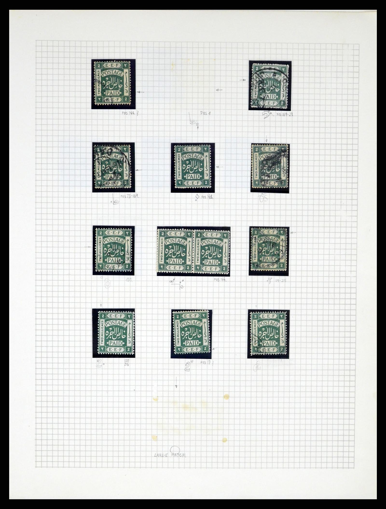 37313 029 - Postzegelverzameling 37313 Palestina 1918-1947.
