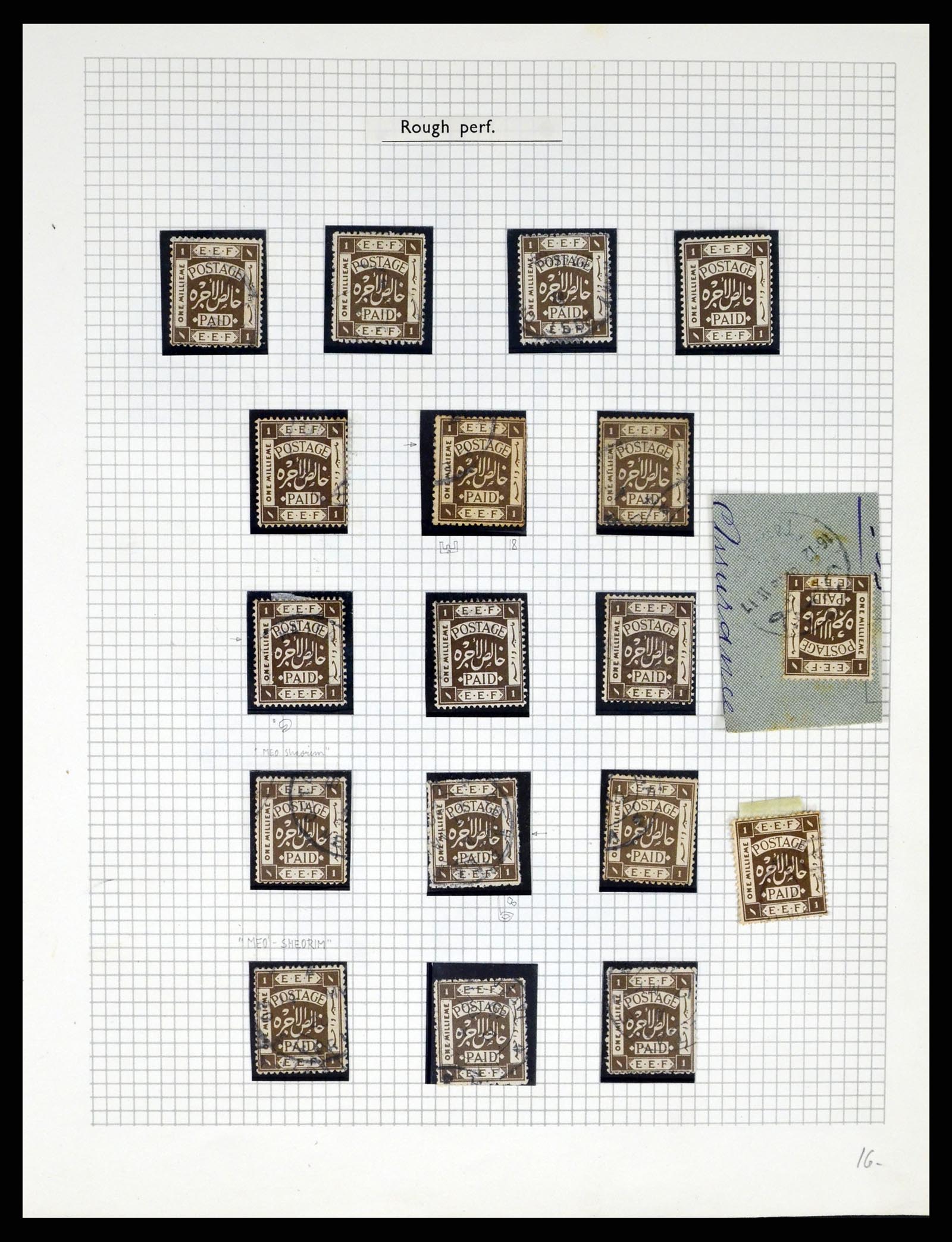 37313 033 - Postzegelverzameling 37313 Palestina 1918-1947.