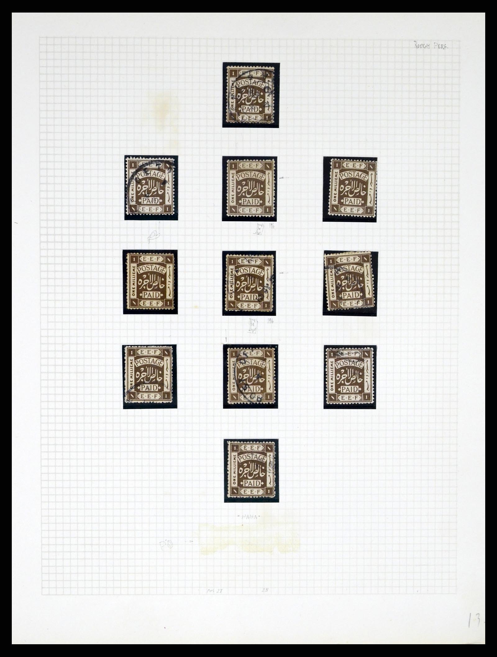 37313 035 - Postzegelverzameling 37313 Palestina 1918-1947.