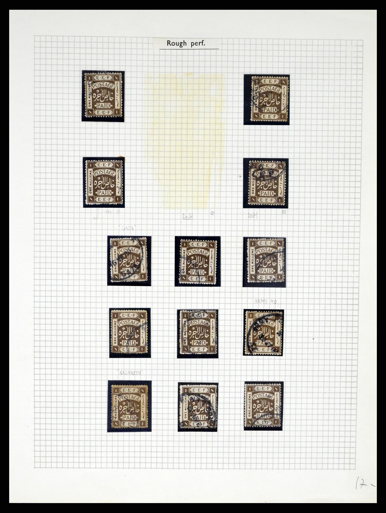 37313 036 - Postzegelverzameling 37313 Palestina 1918-1947.