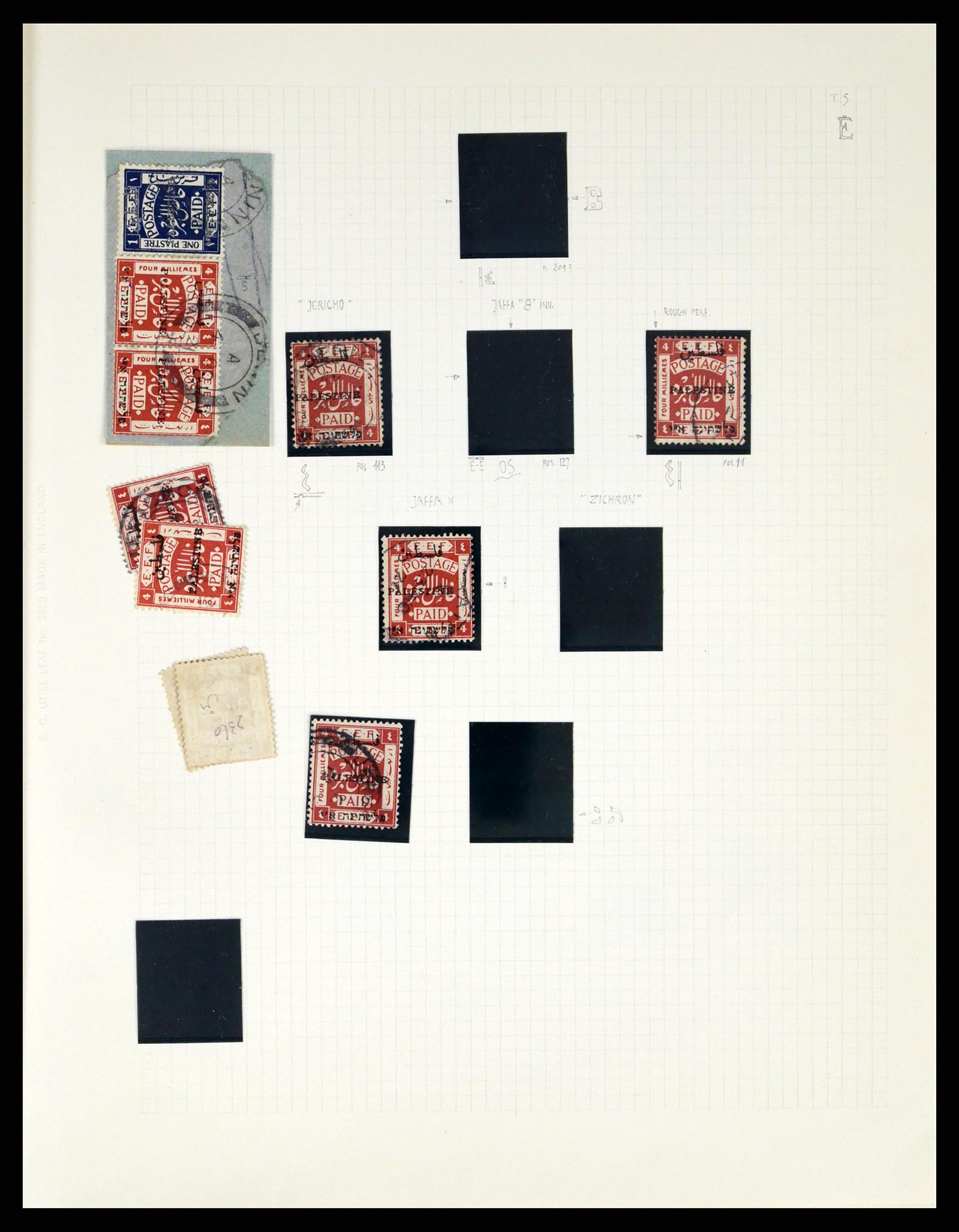 37313 048 - Postzegelverzameling 37313 Palestina 1918-1947.