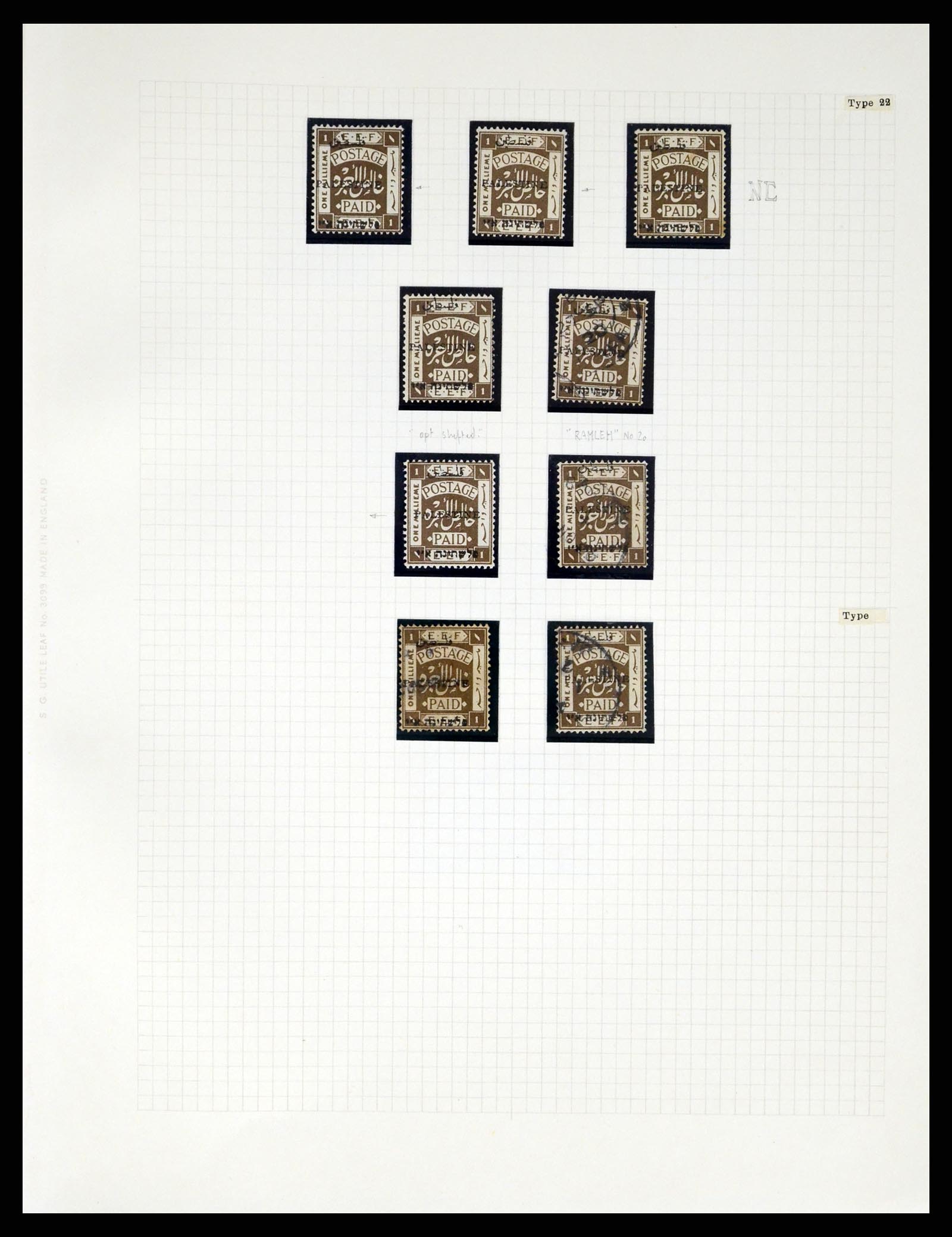 37313 059 - Postzegelverzameling 37313 Palestina 1918-1947.