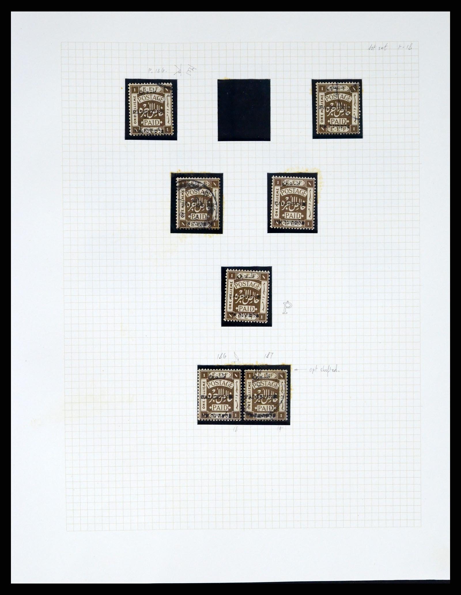 37313 060 - Postzegelverzameling 37313 Palestina 1918-1947.