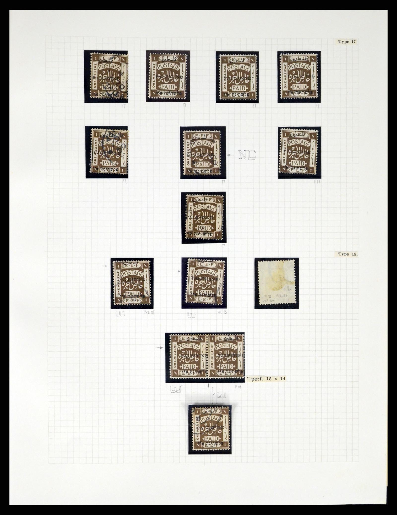 37313 063 - Stamp collection 37313 Palestine 1918-1947.