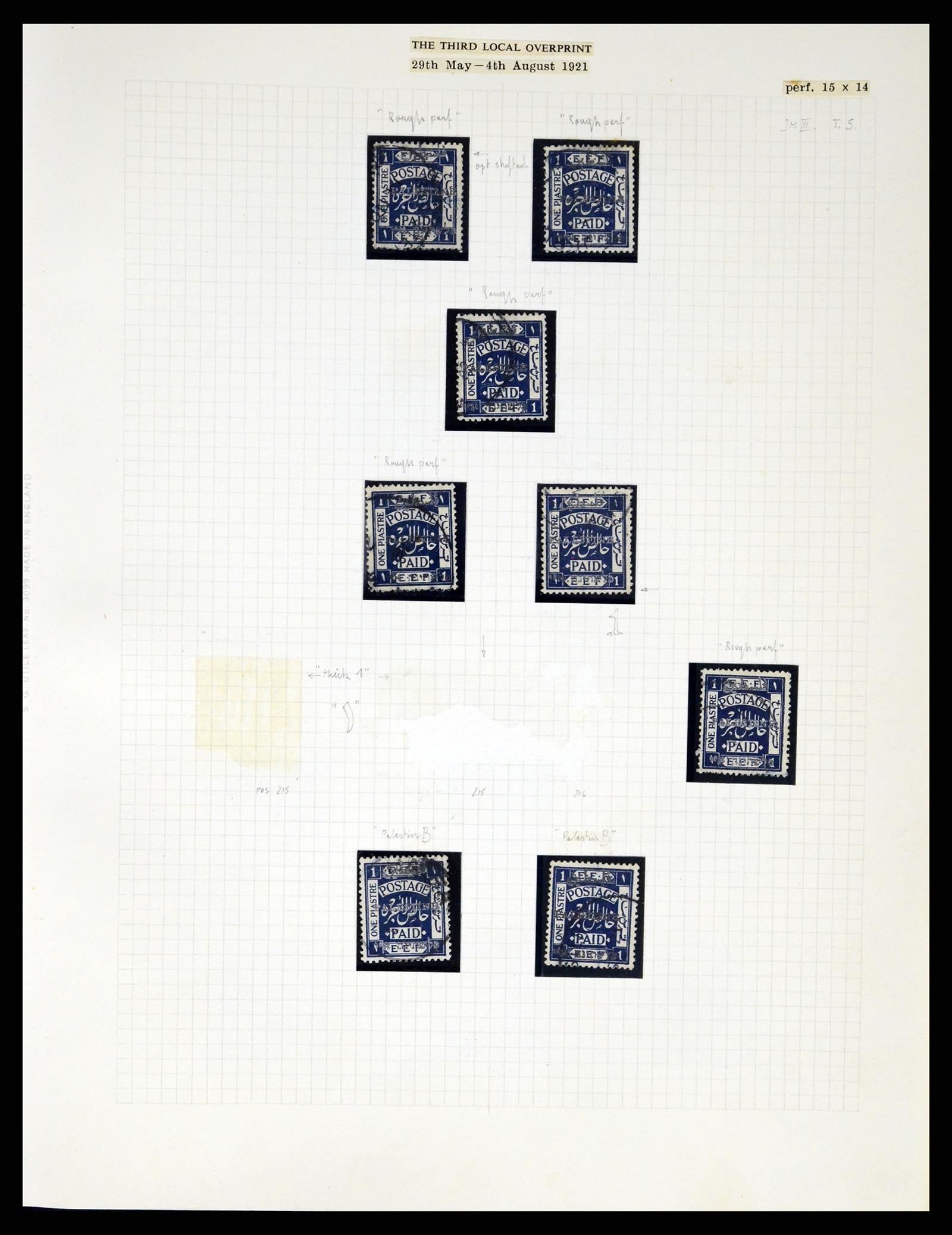 37313 066 - Postzegelverzameling 37313 Palestina 1918-1947.