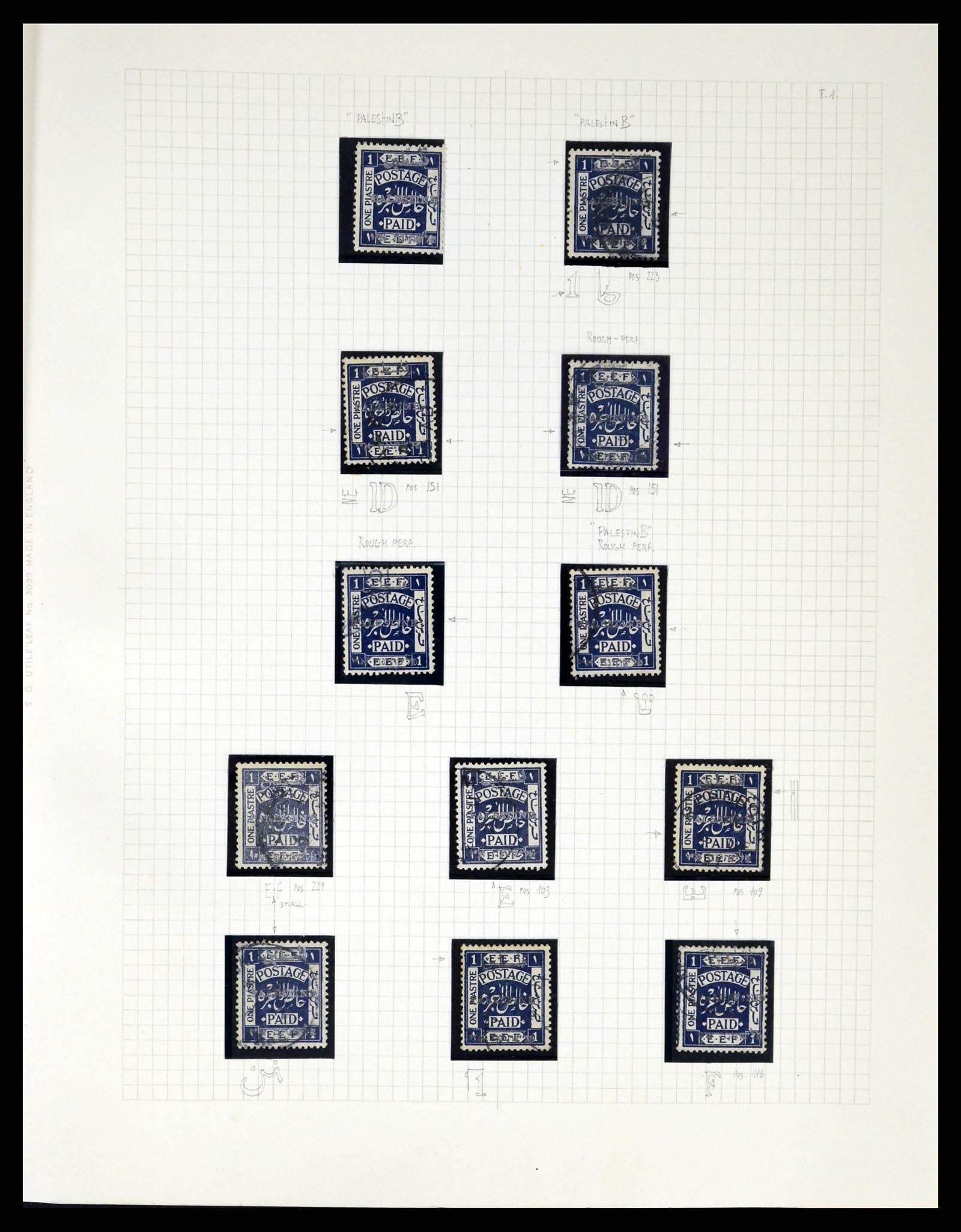 37313 067 - Postzegelverzameling 37313 Palestina 1918-1947.