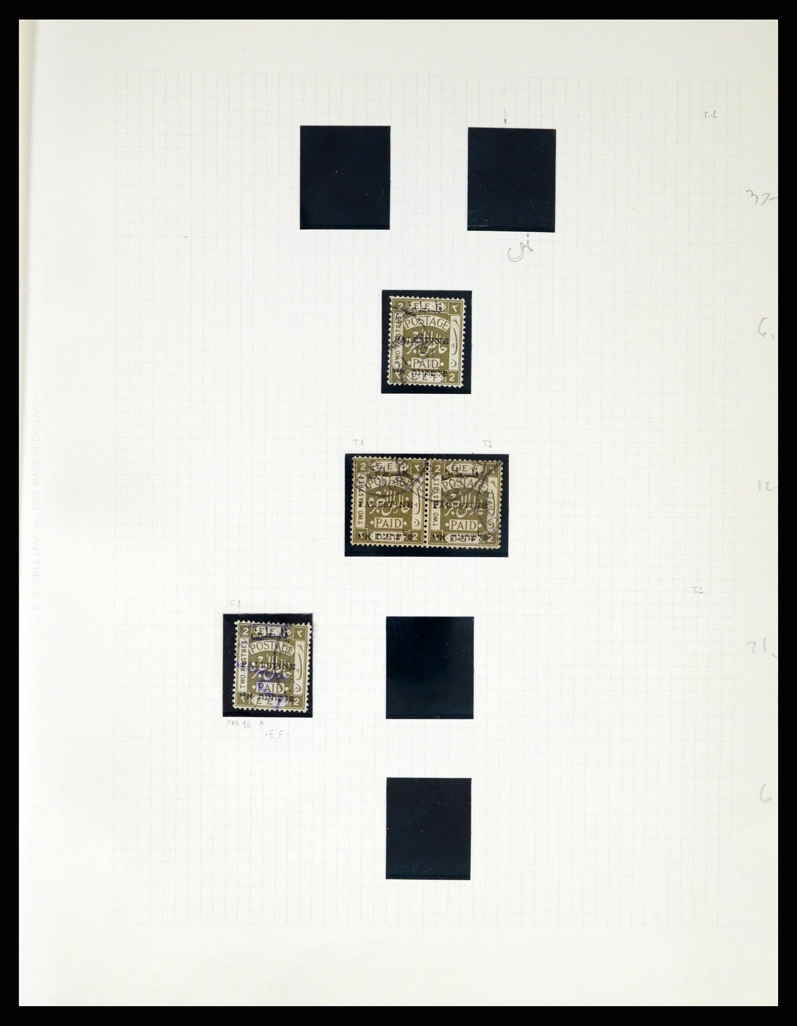 37313 068 - Postzegelverzameling 37313 Palestina 1918-1947.