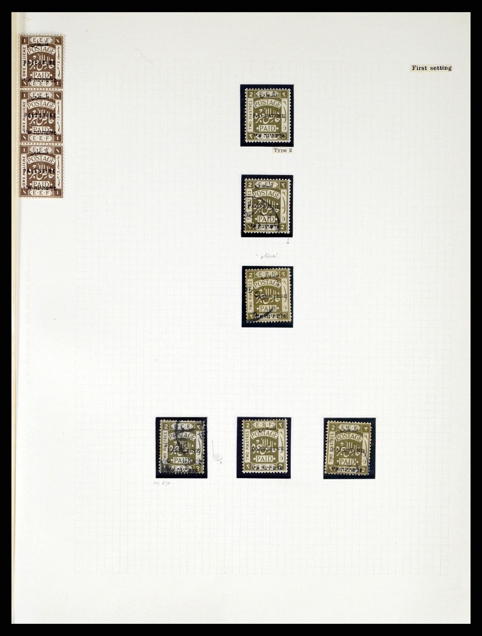 37313 069 - Postzegelverzameling 37313 Palestina 1918-1947.