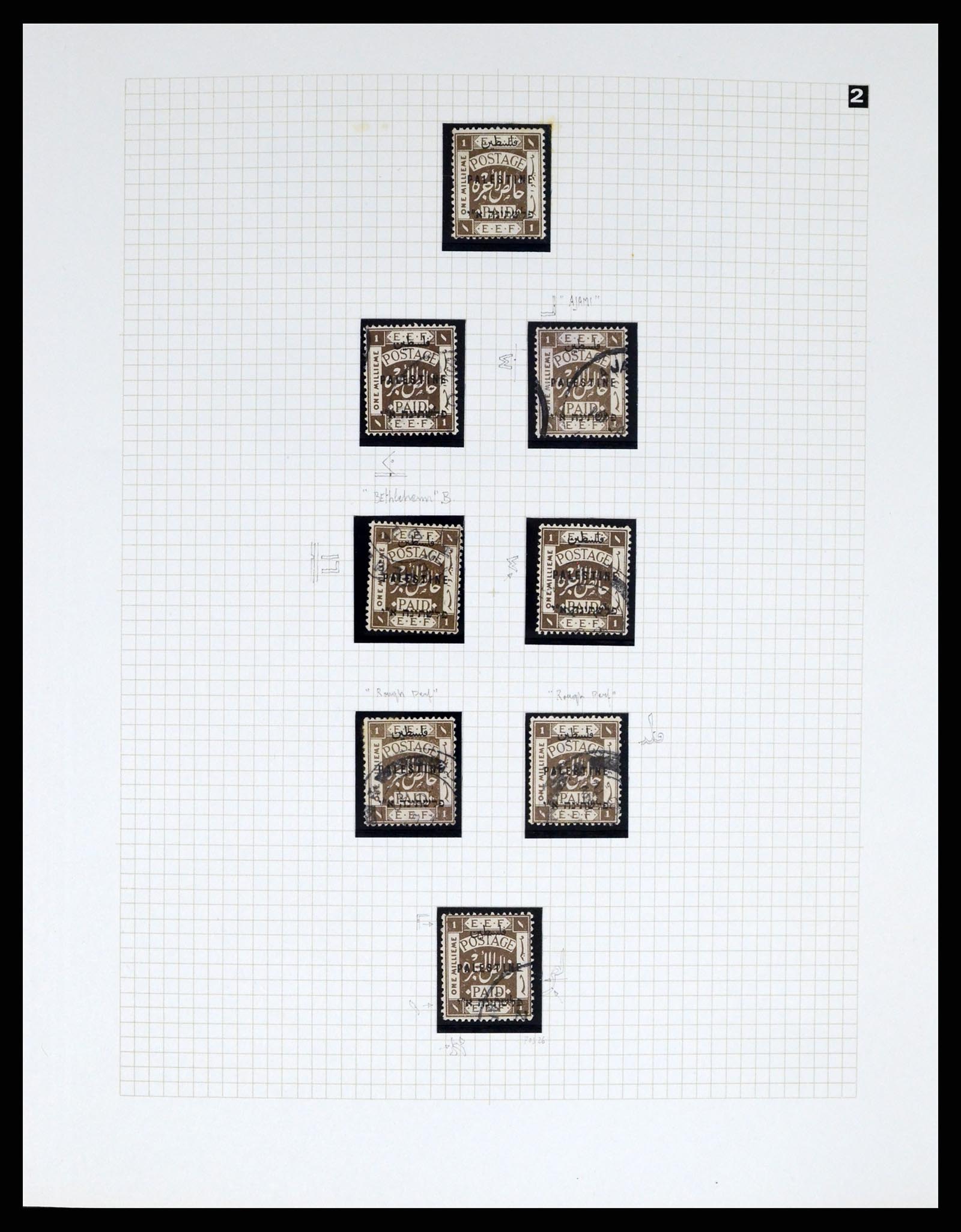 37313 072 - Postzegelverzameling 37313 Palestina 1918-1947.