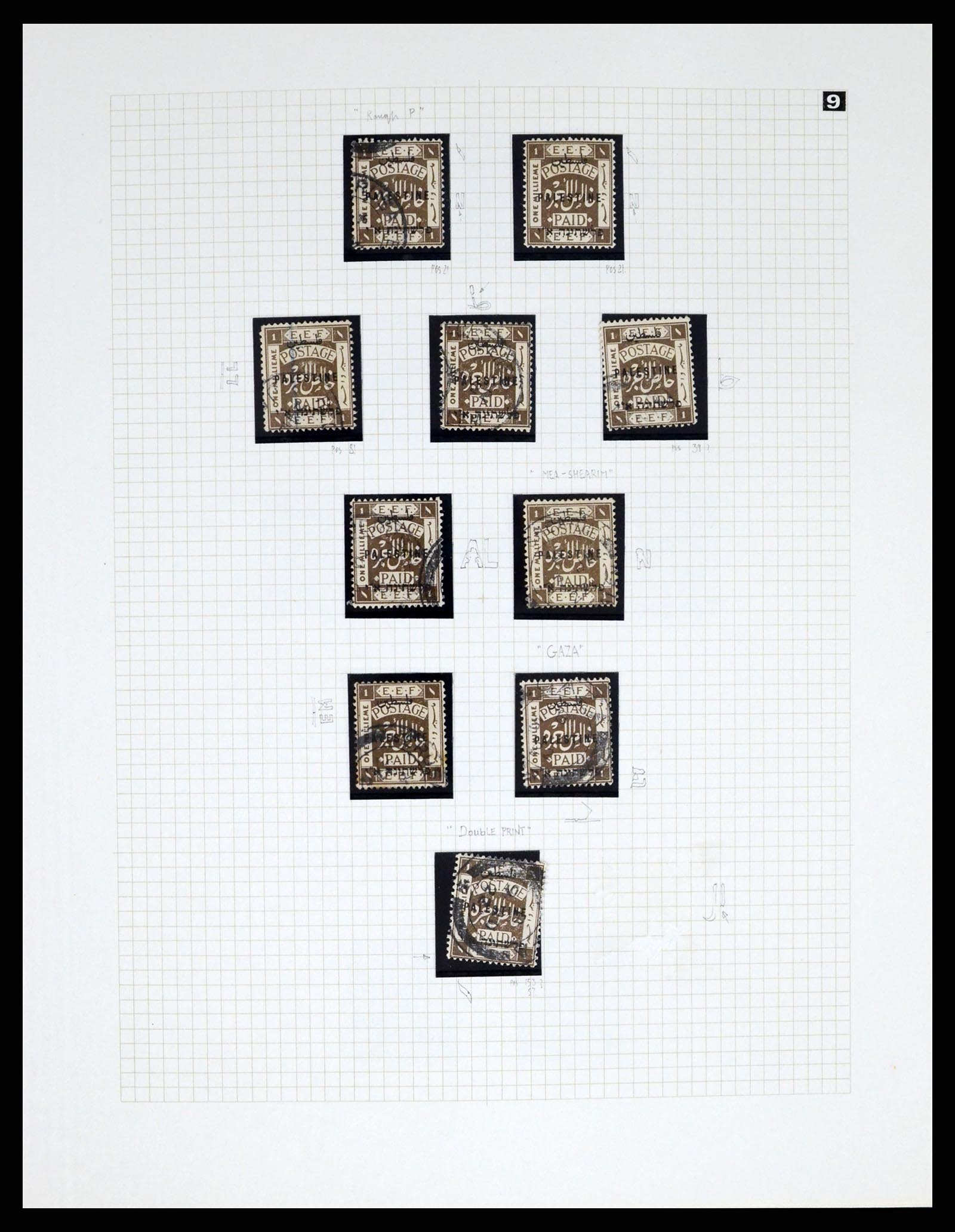 37313 079 - Postzegelverzameling 37313 Palestina 1918-1947.