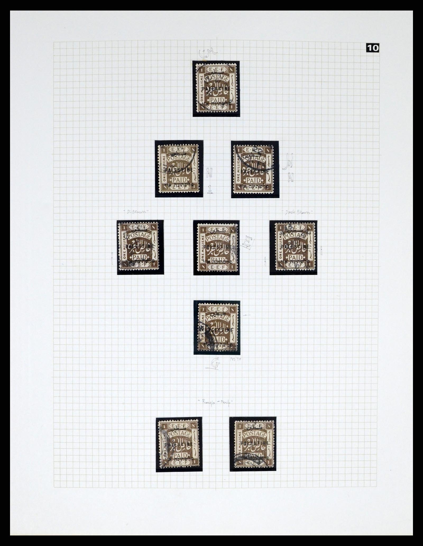 37313 080 - Postzegelverzameling 37313 Palestina 1918-1947.