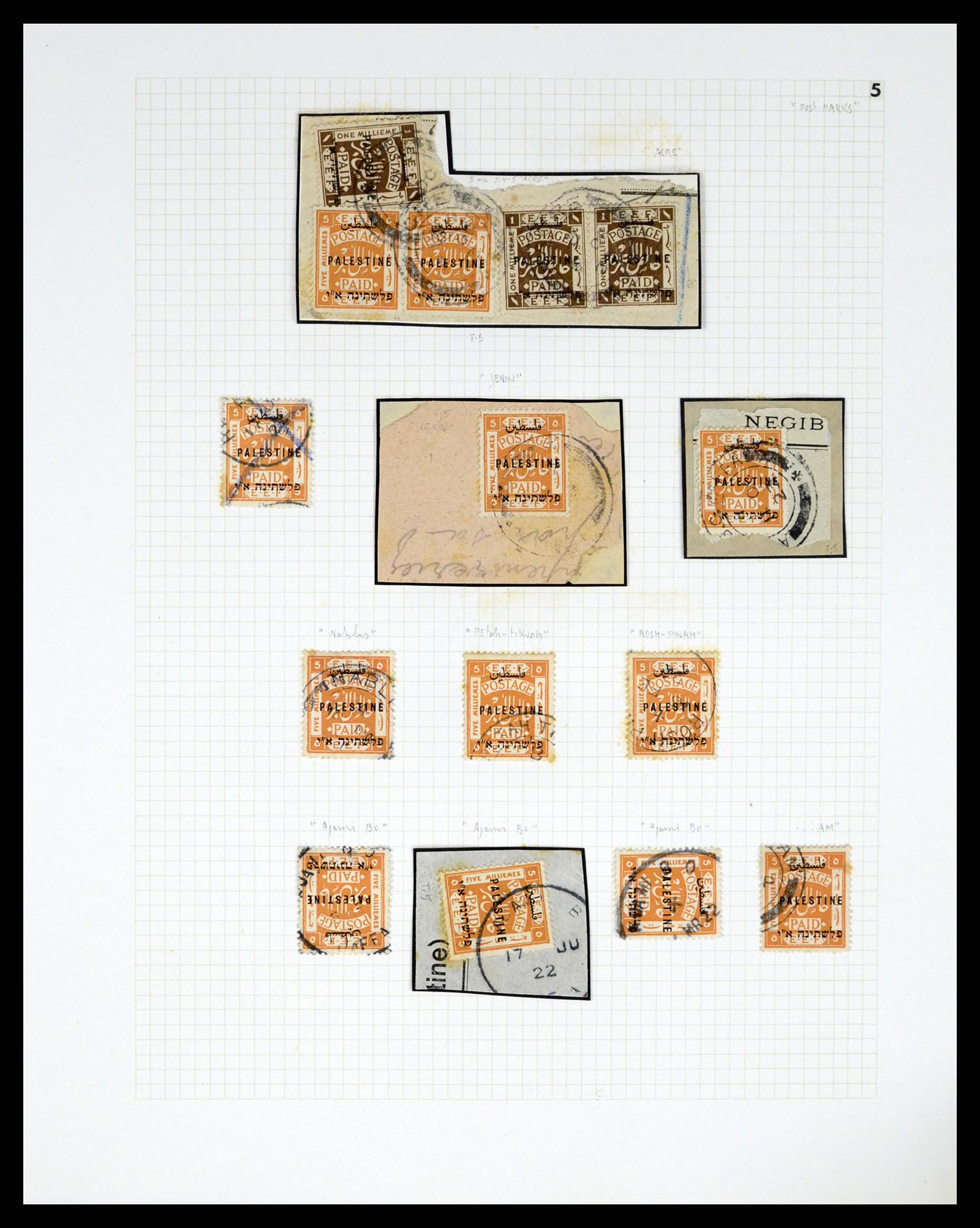 37313 122 - Postzegelverzameling 37313 Palestina 1918-1947.