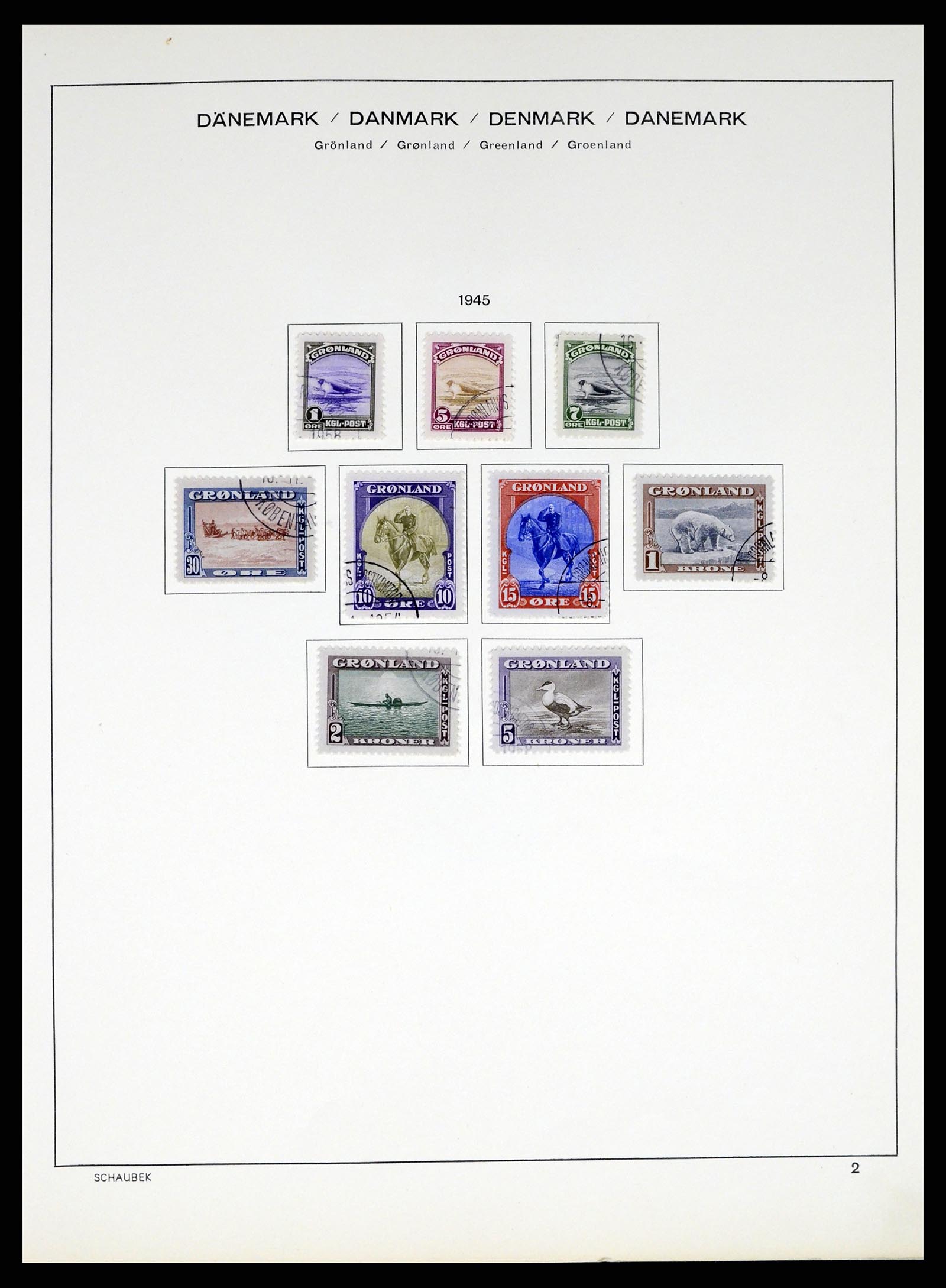 37314 003 - Postzegelverzameling 37314 Groenland 1938-2010.