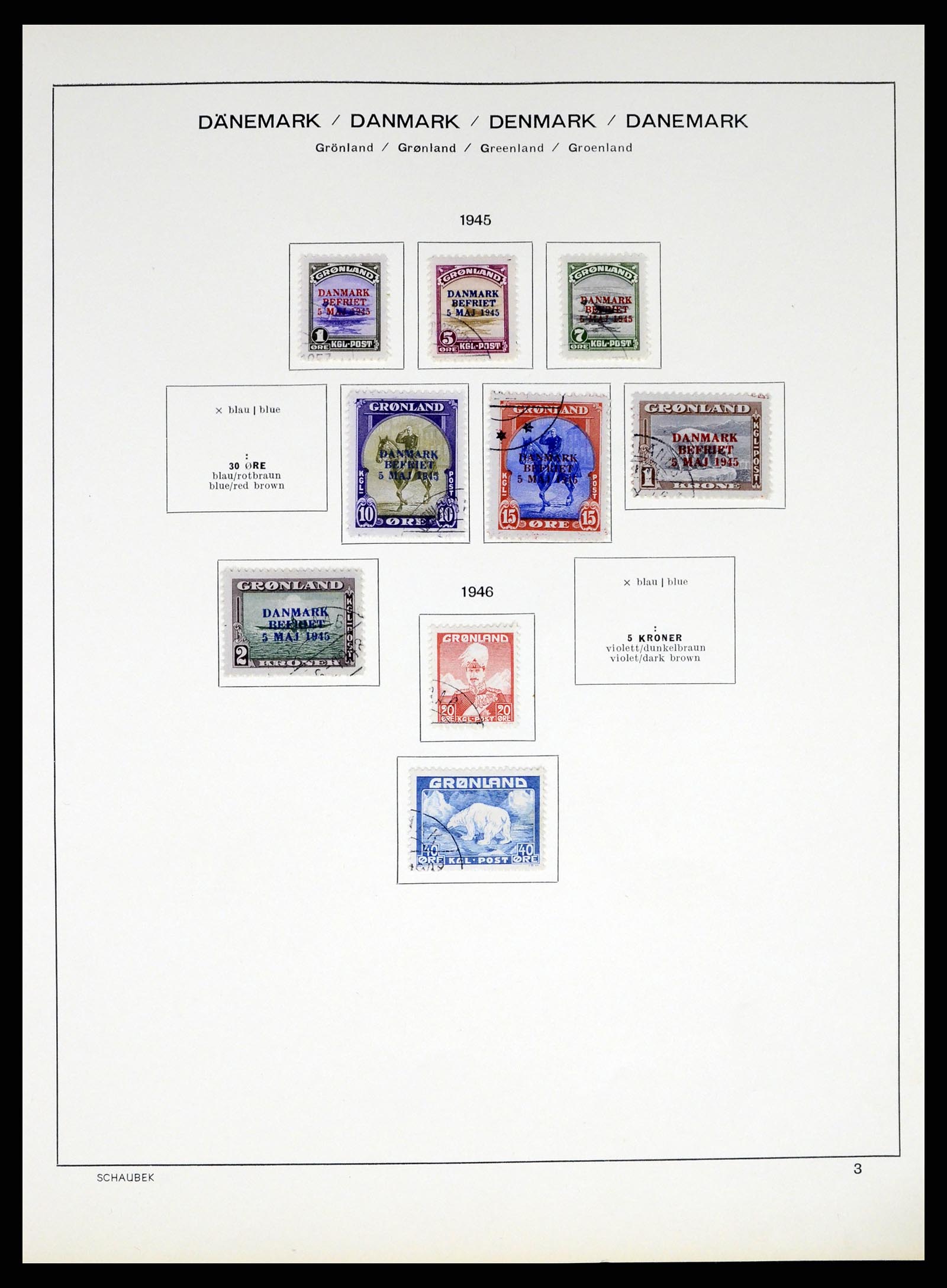 37314 004 - Postzegelverzameling 37314 Groenland 1938-2010.