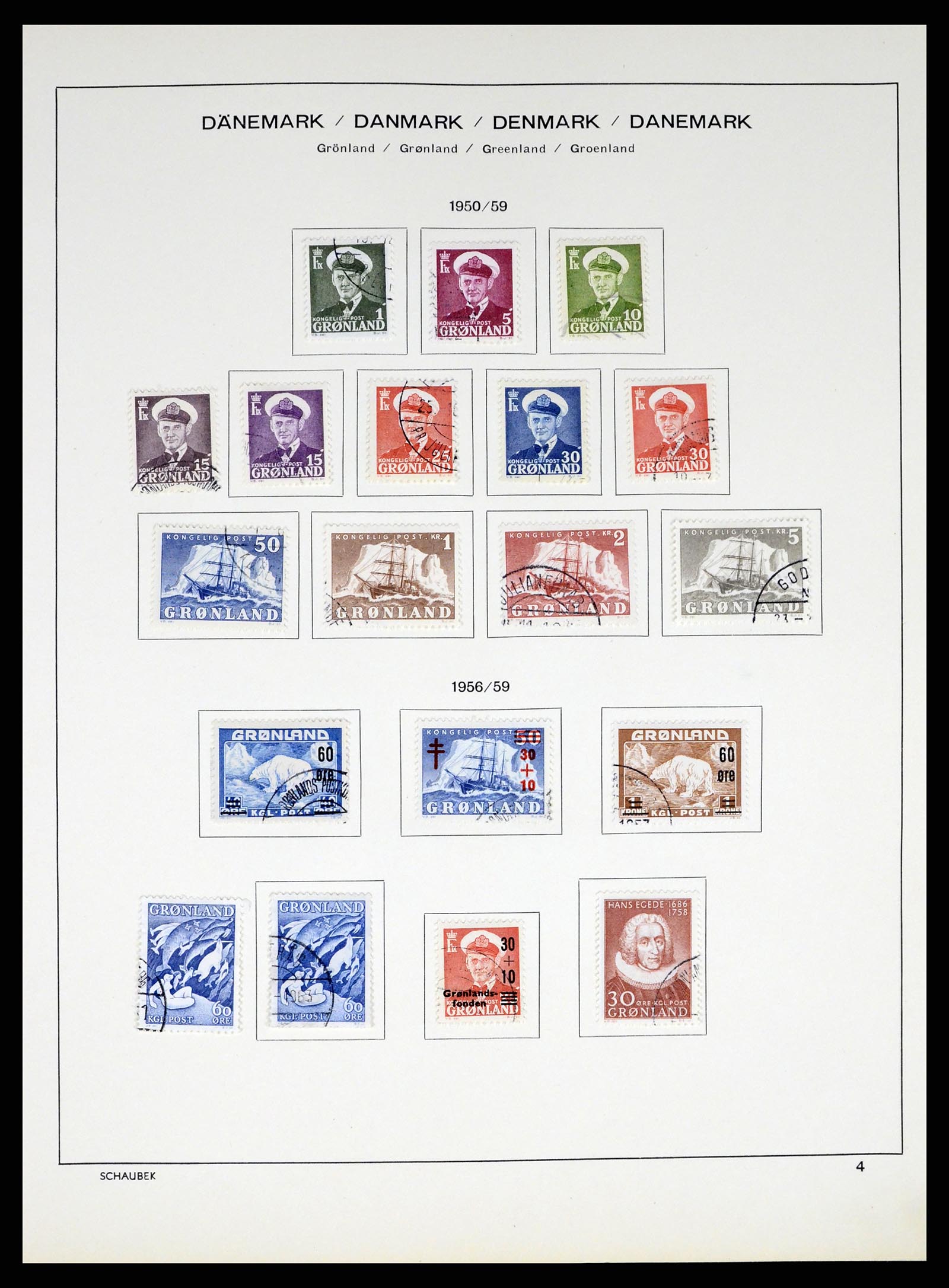 37314 006 - Postzegelverzameling 37314 Groenland 1938-2010.