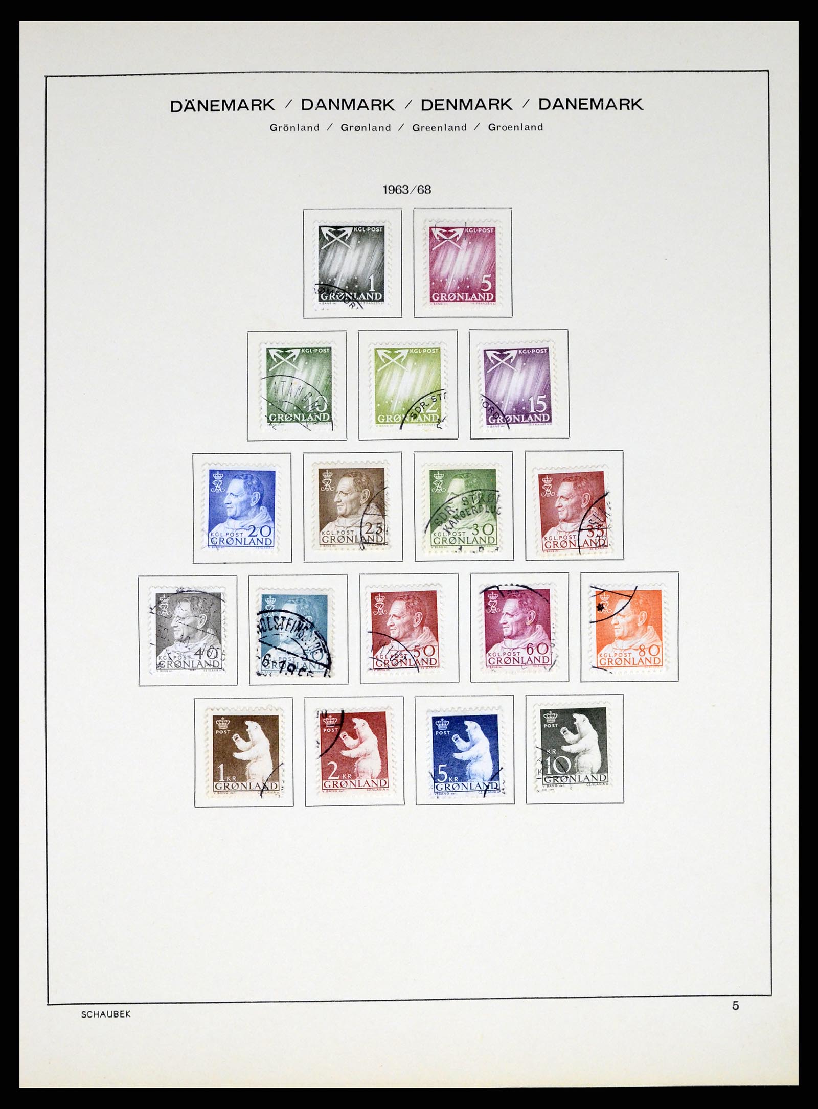 37314 007 - Postzegelverzameling 37314 Groenland 1938-2010.